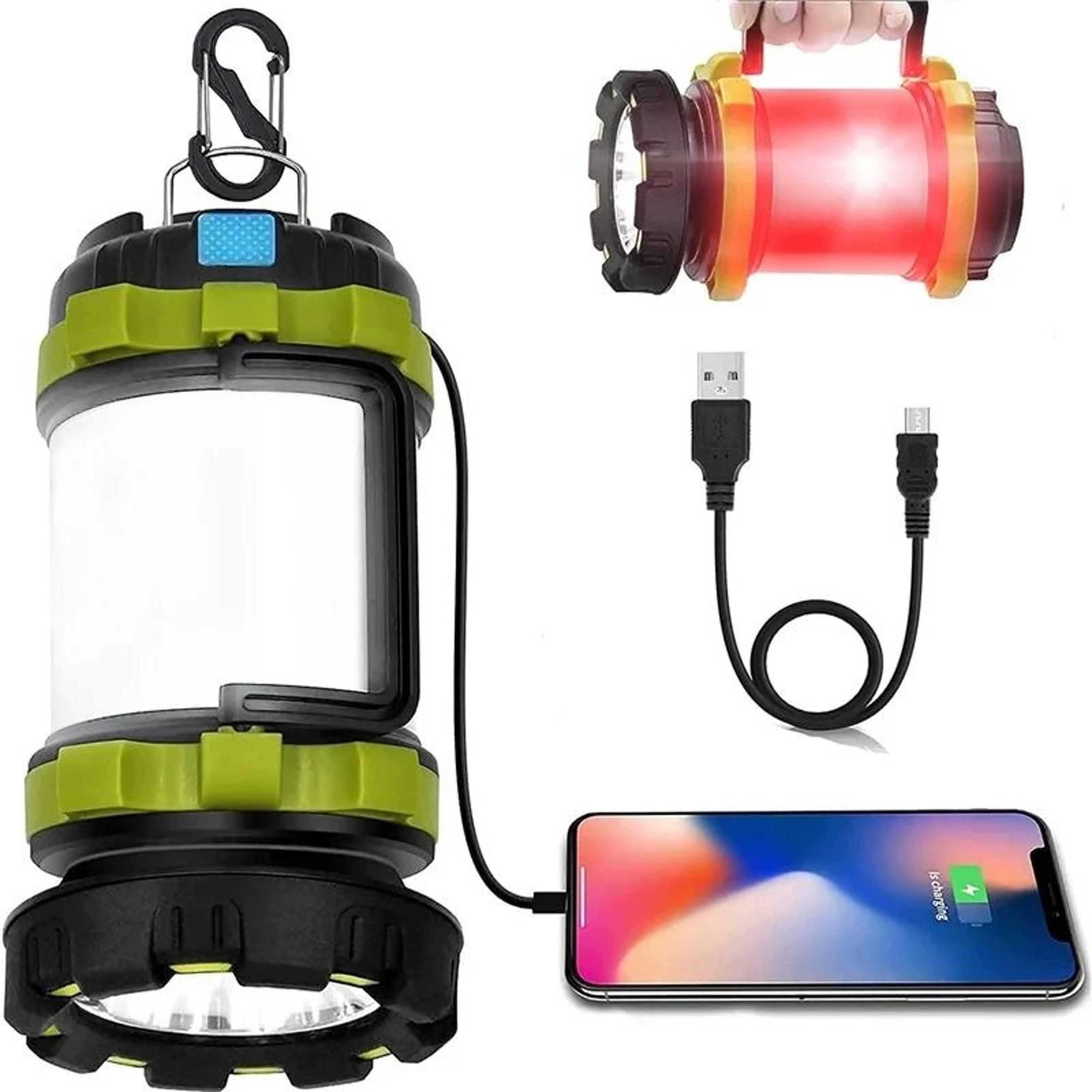 Rechargeable Camping Lantern  3000mAh Power Bank Waterproof LED Flashlight 0