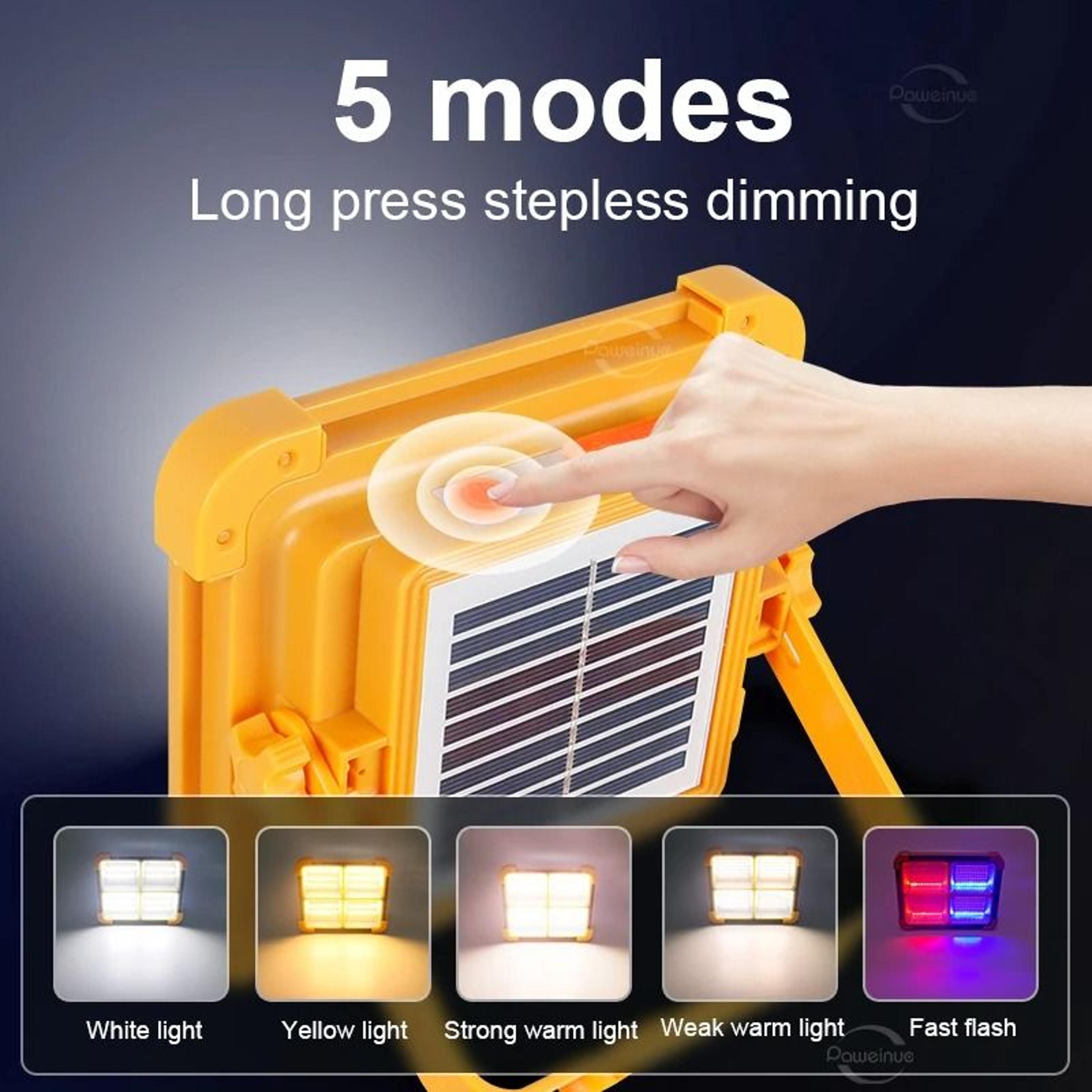 20000mAh Solar Rechargeable LED Camping Lantern  Power Bank With Magnet 1