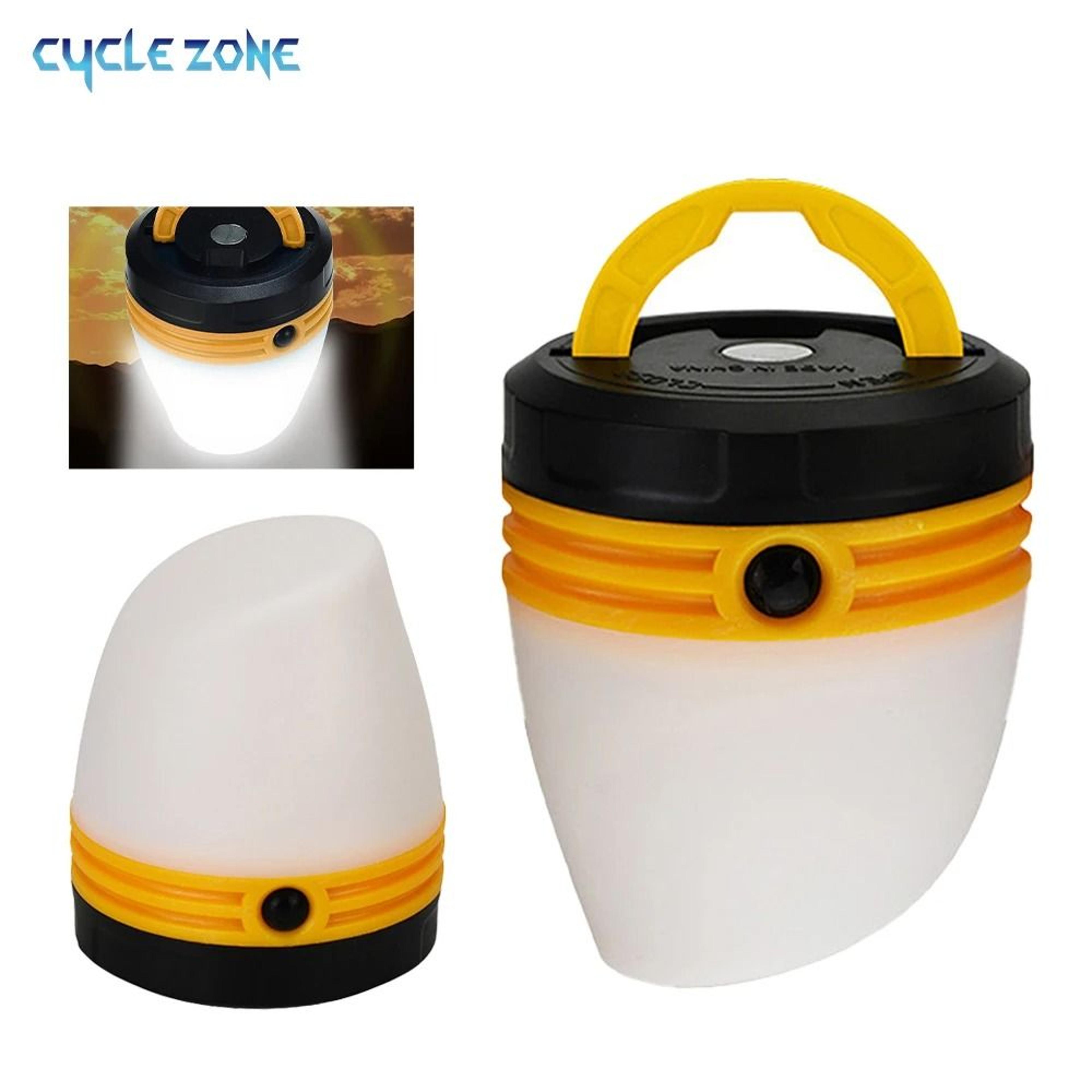 magnetic base portable hanging led camping light & tent emergency lantern