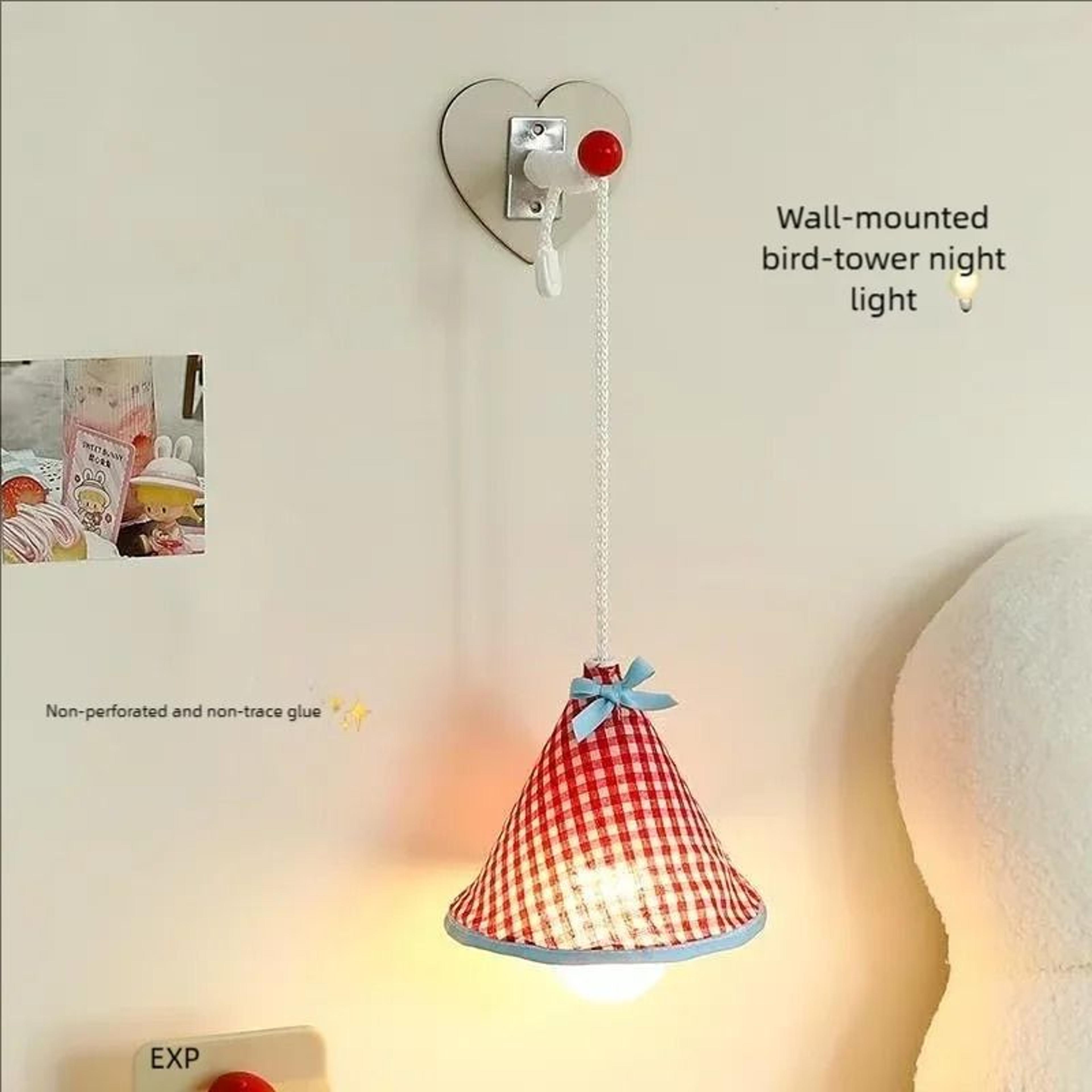 Cute Wall Hanging Warm LED Night Light  Bedside Atmosphere Desk Lamp 0