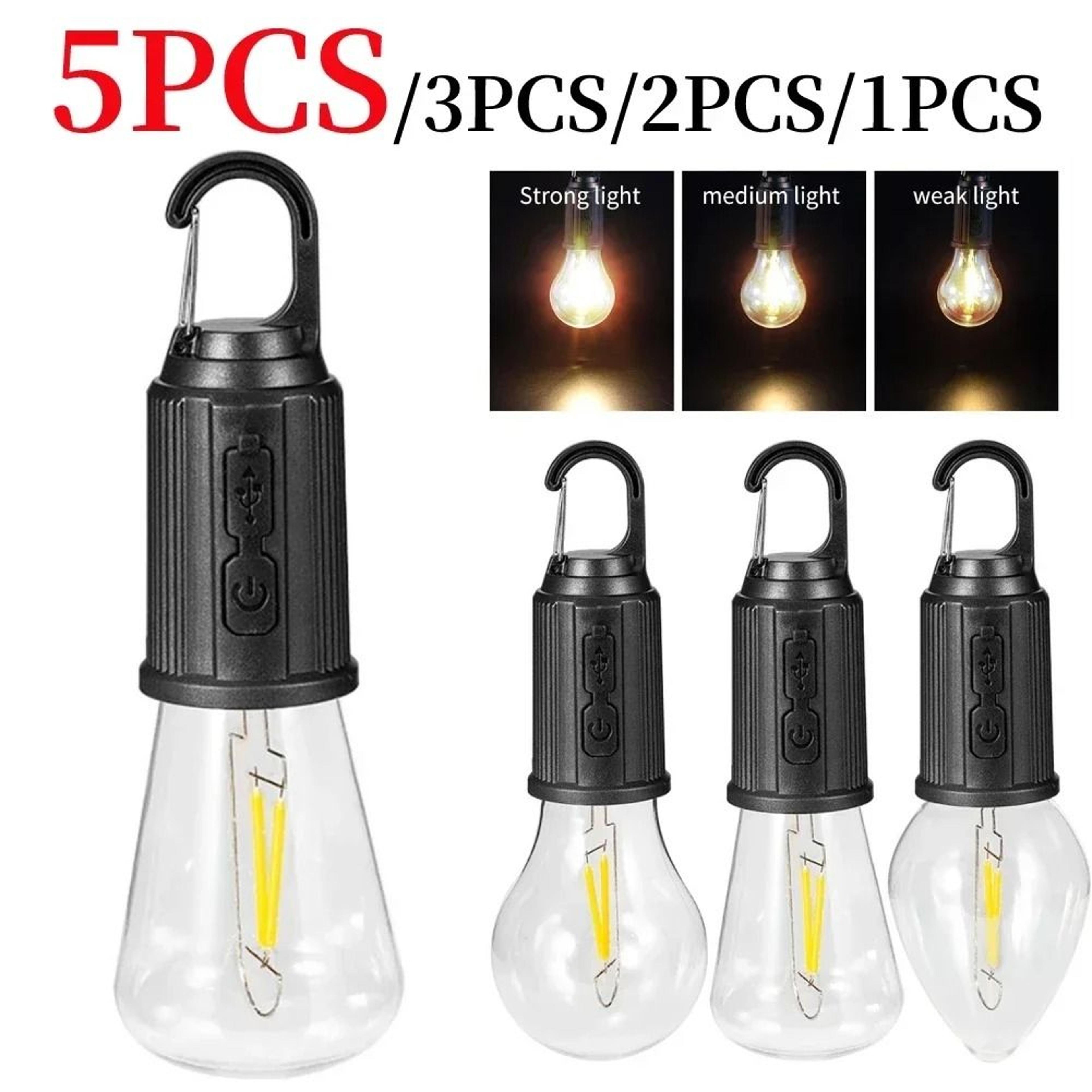 Portable LED Camping Lantern With Hook  TypeC Rechargeable Battery 600mAh 0
