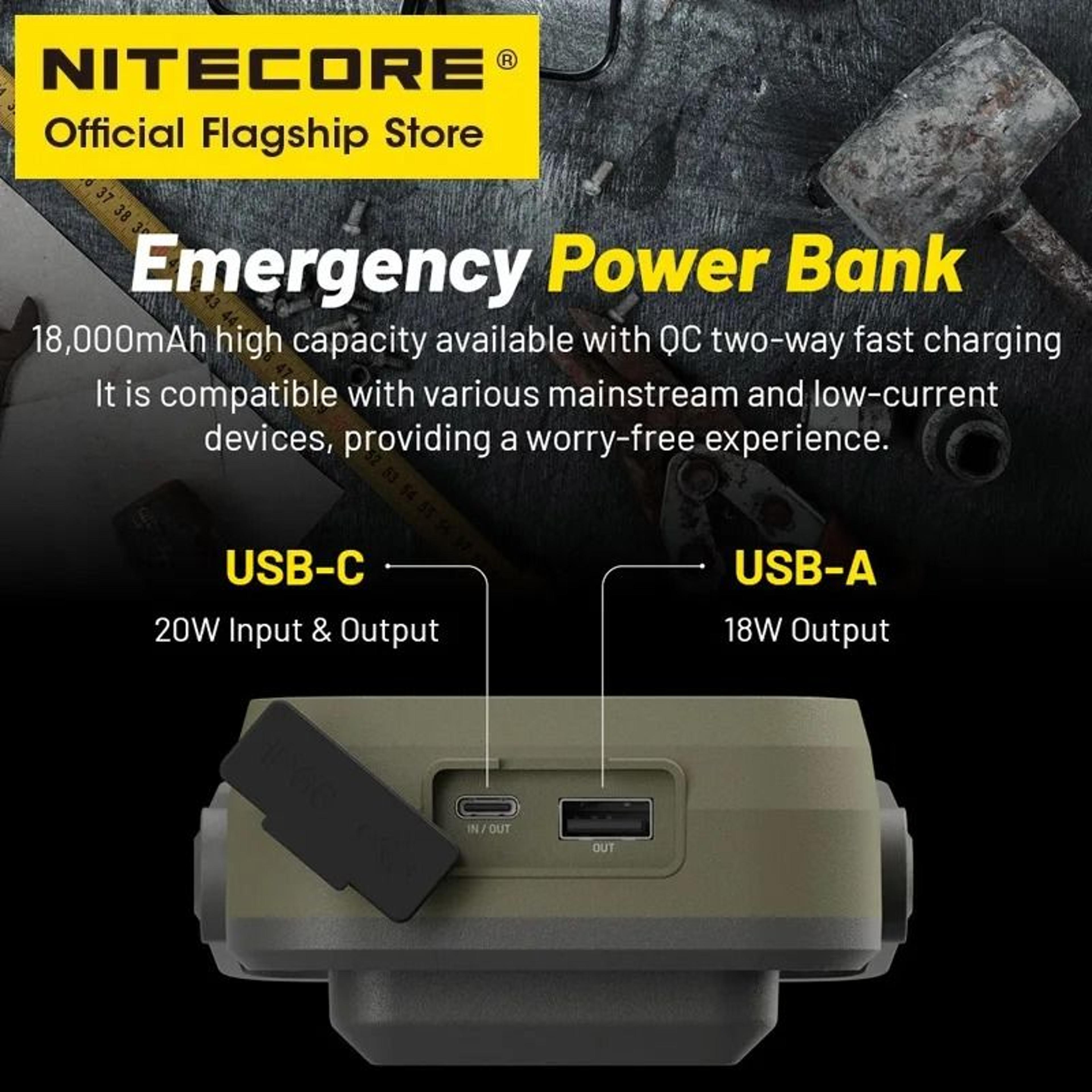 NITECORE NWL30 3in1 Outdoor Work Light Mosquito Repeller  18000mAh Power Station 2