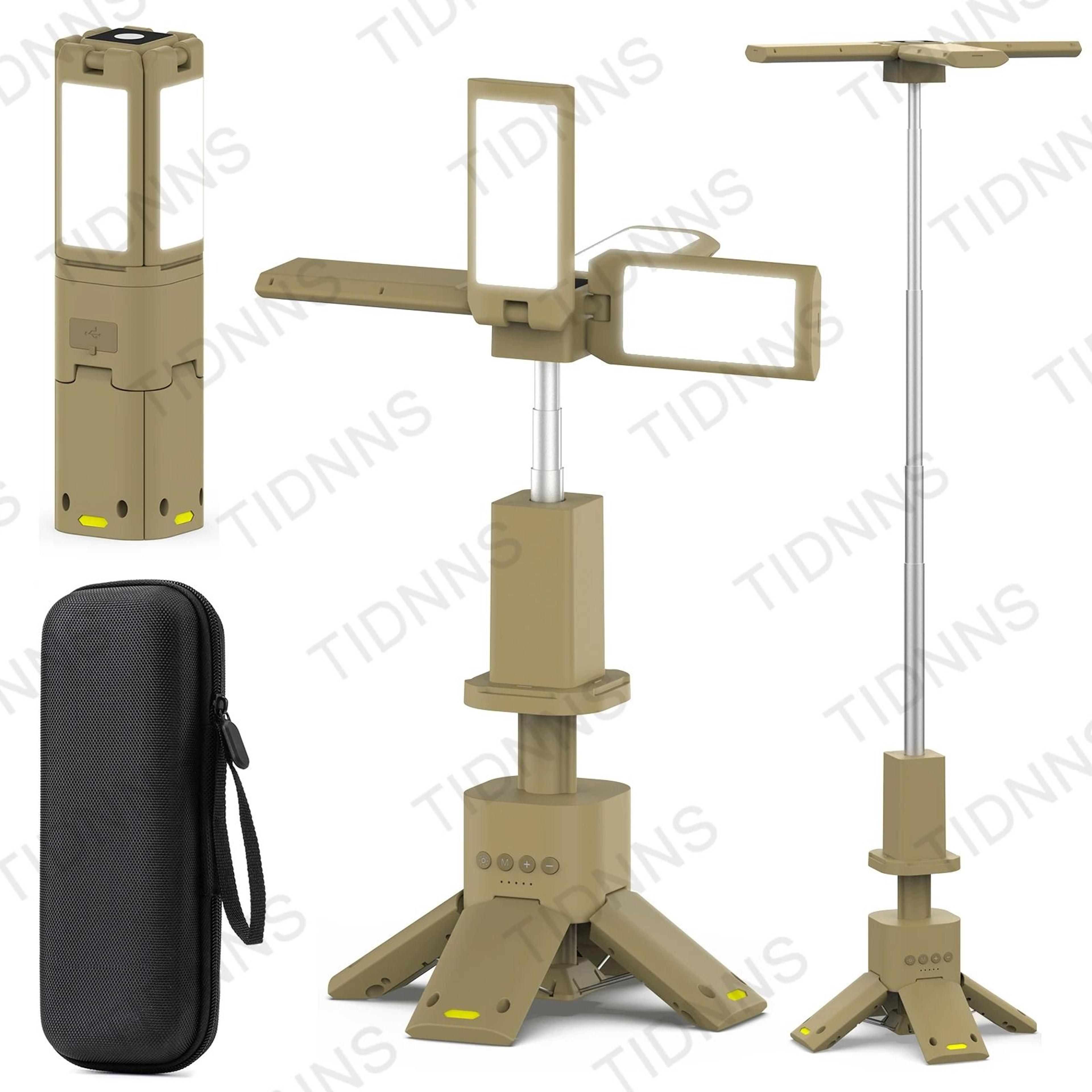 telescopic super bright led rv camping lantern with 14000mah power bank & magnetic base