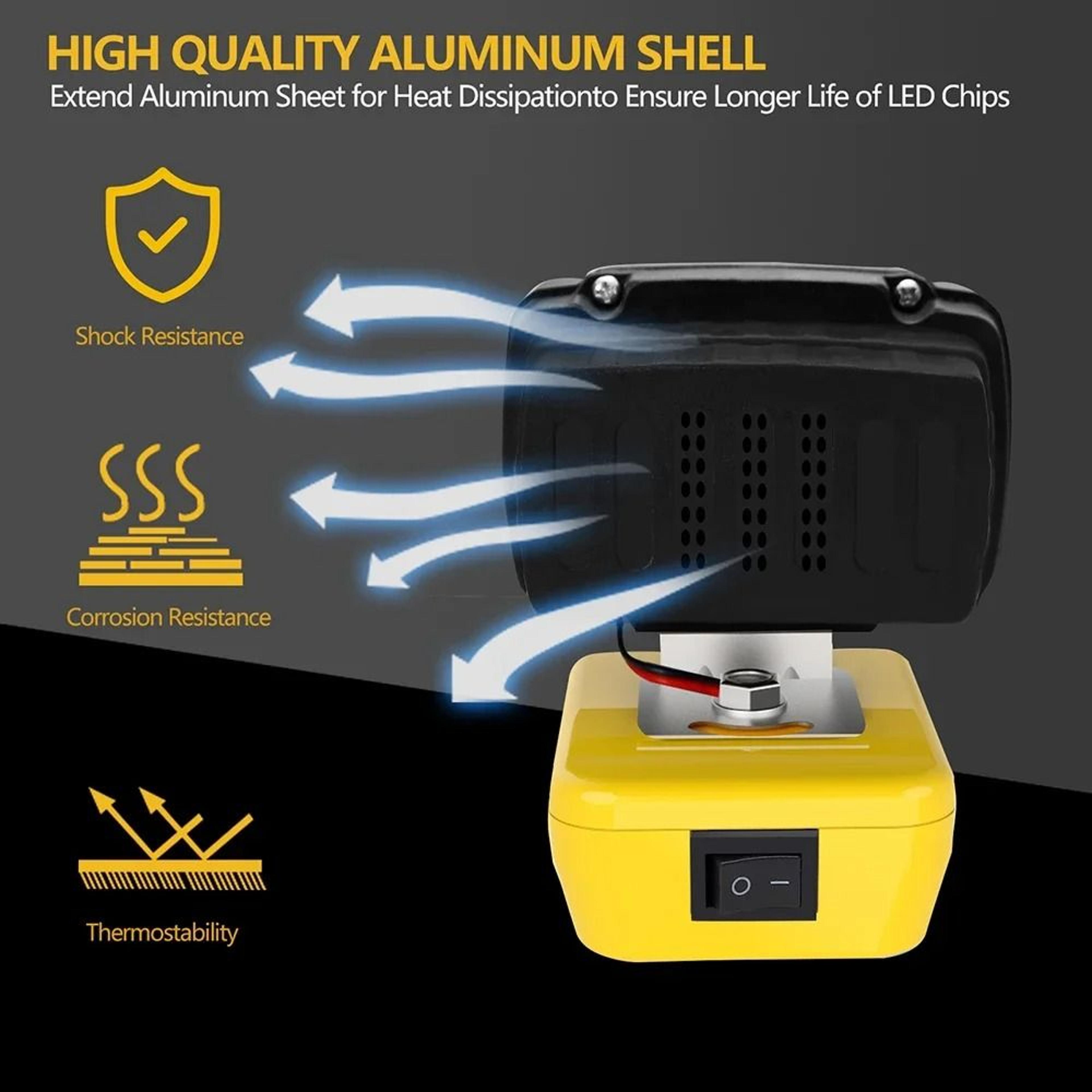 18LED Cordless Car Work Light  Handheld Spotlight For DeWalt 18V20V60V Batteries 3