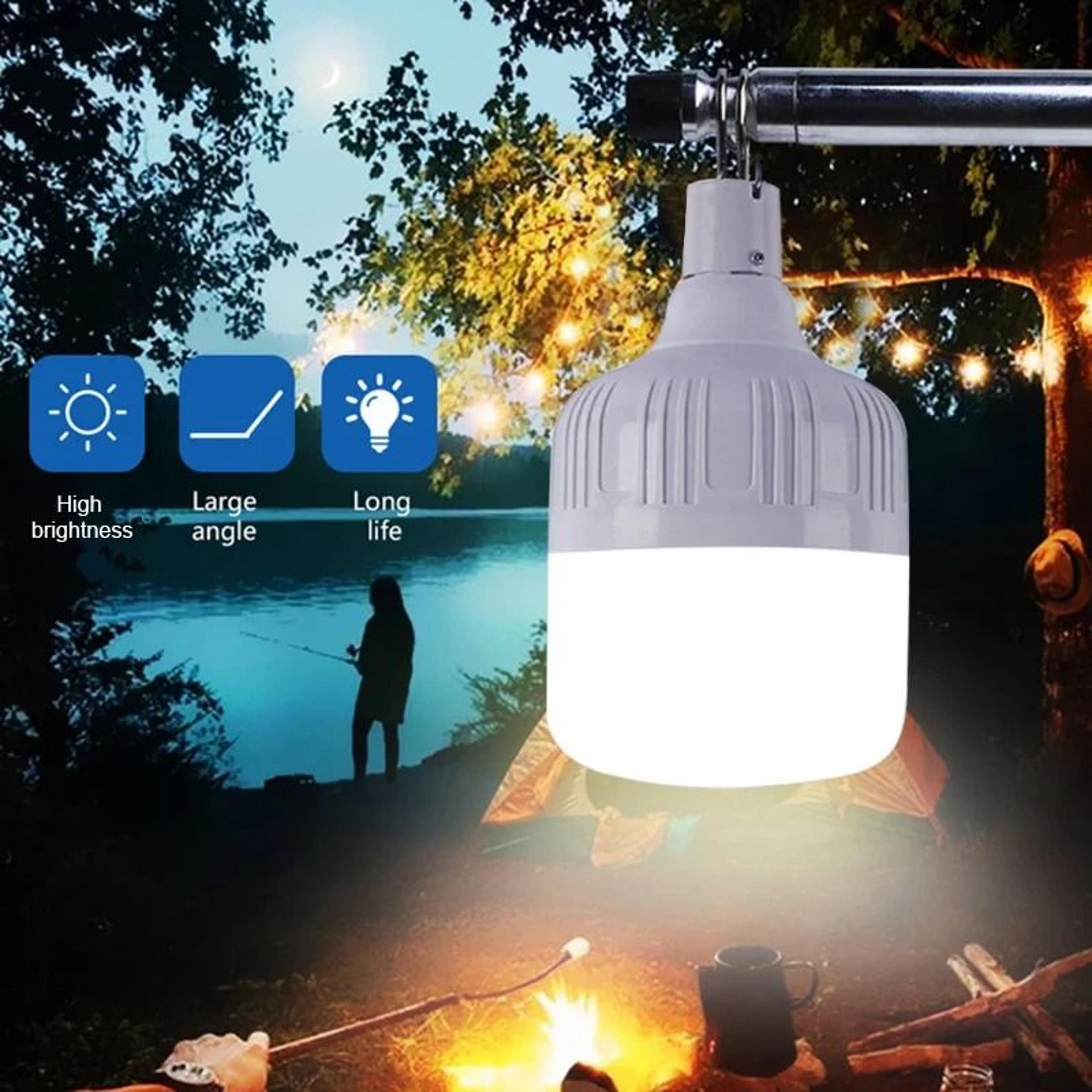 500W HighPower Portable USB Rechargeable LED Camping Light Bulb With Hanging Hook 4