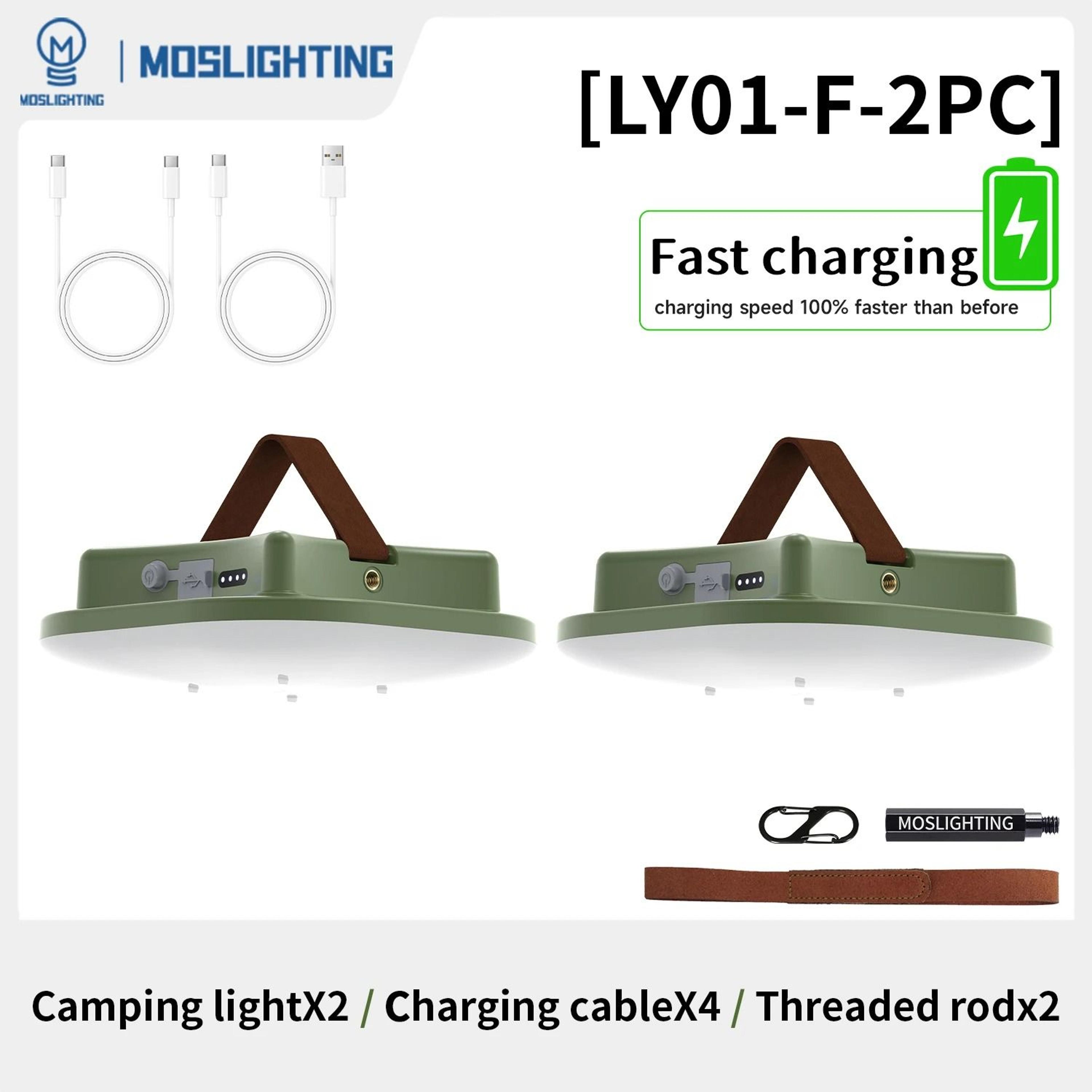MOSLIGHTING 24W PD Fast Charging Outdoor Camping Lantern  Work Light With 5 Dimmable Modes 7