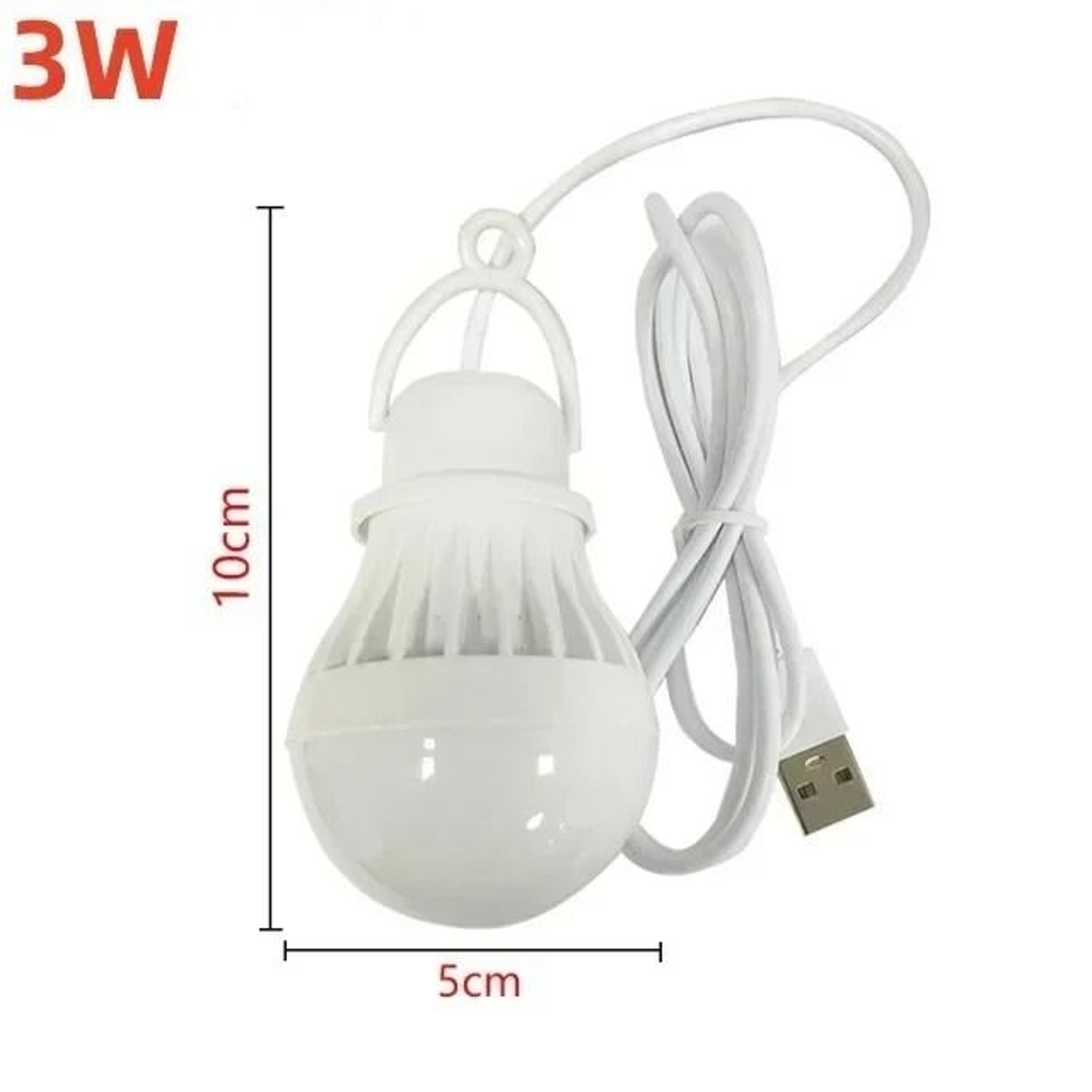 7W Portable USB Emergency LED Camping Light Bulb  Hanging Tent Lamp 10