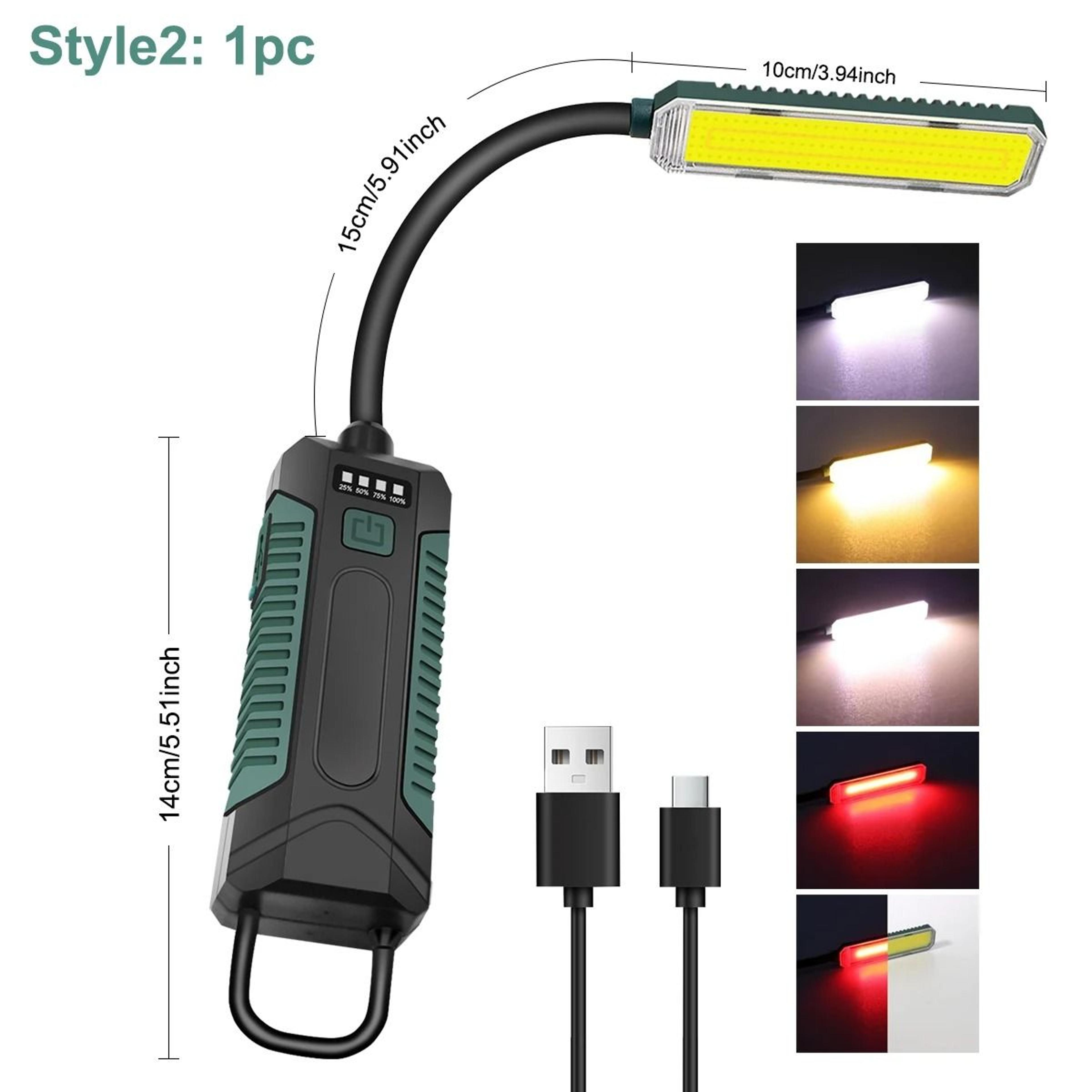 Rechargeable Magnetic Portable LED Work Light With 360 Flexible Gooseneck  Hanging Hook 7