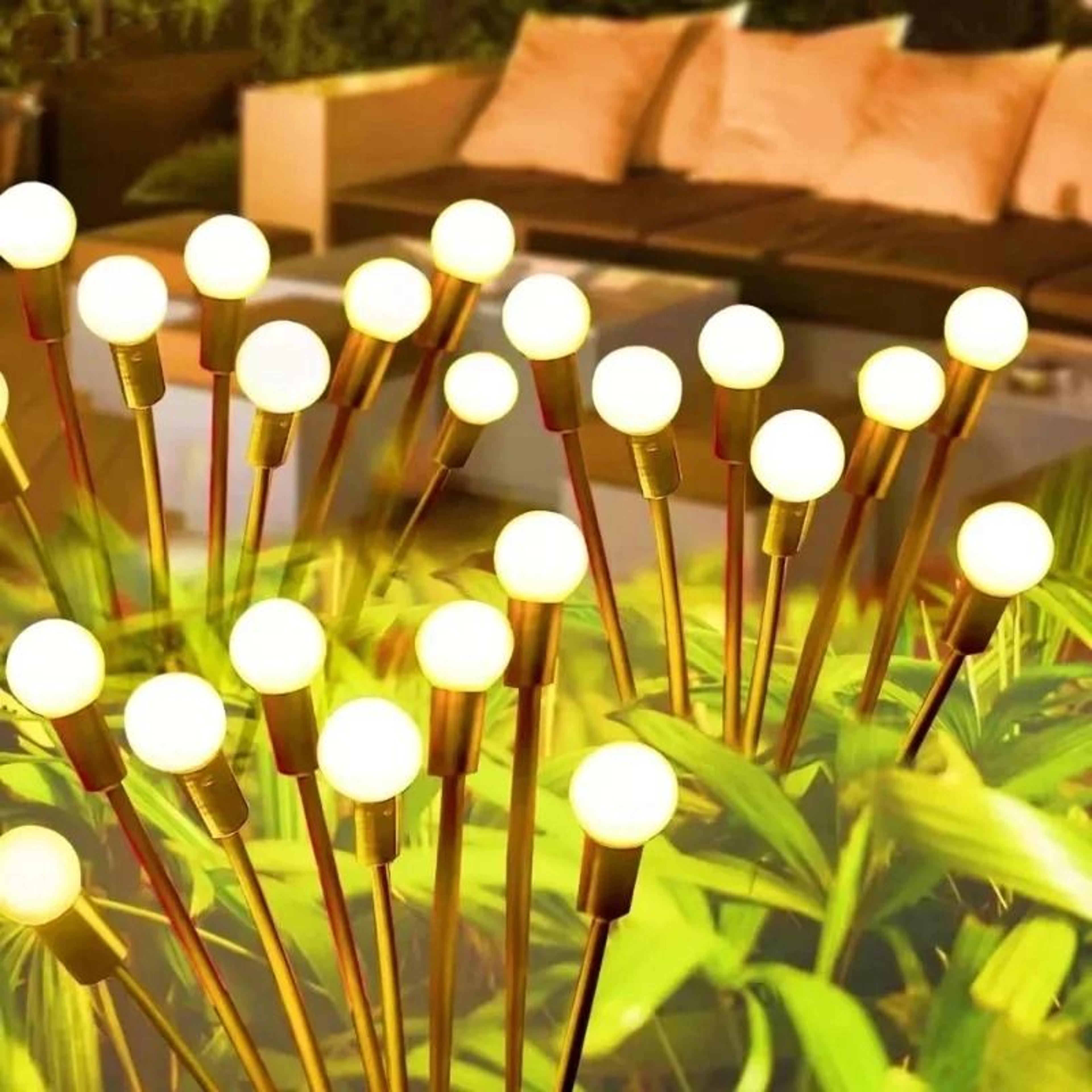 10 led solar firefly lawn light ip65 outdoor pathway decor for park & wedding festival