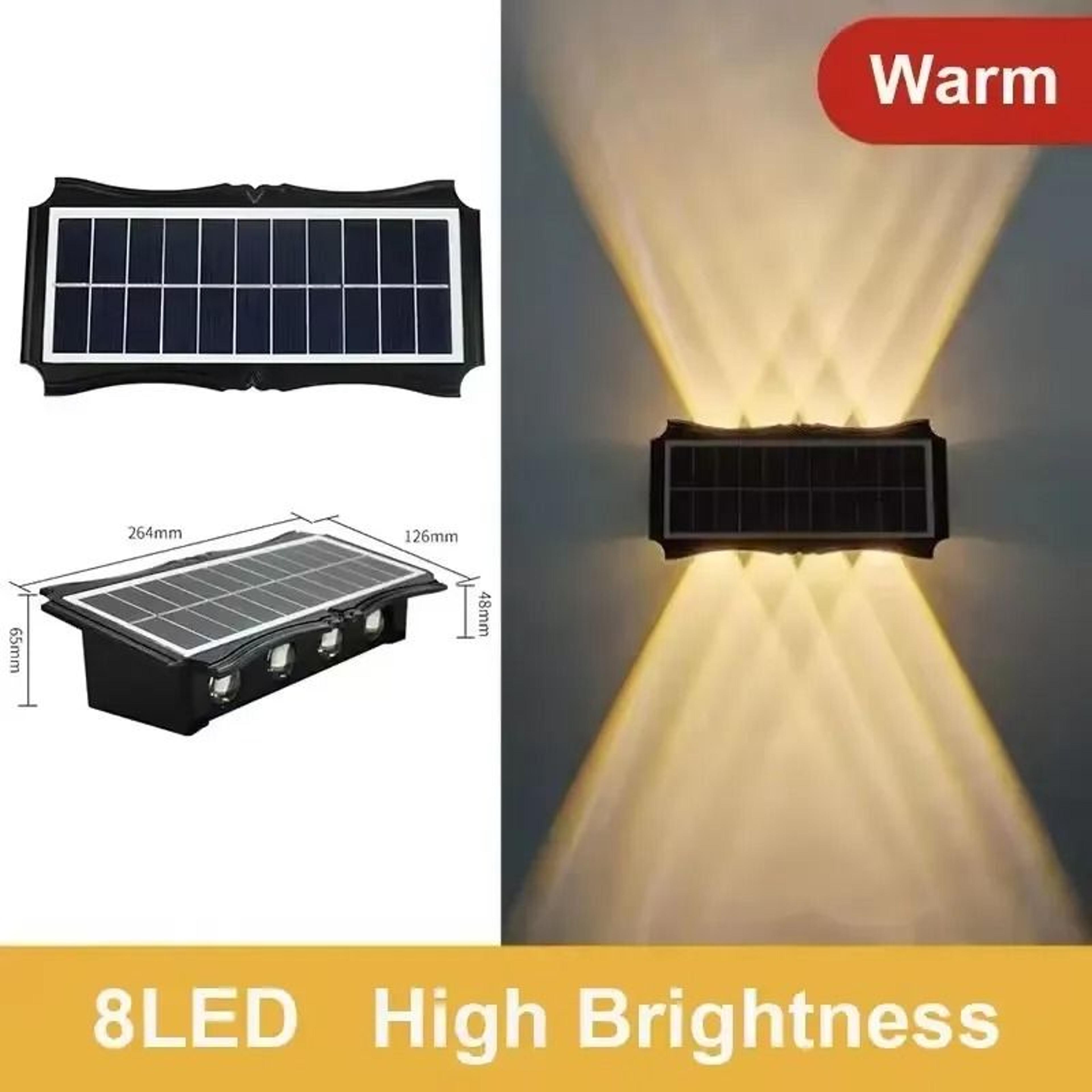 Outdoor Solar Up And Down Wall Lamp Waterproof LED Luminous Architectural Lights For Yard Garden De 7