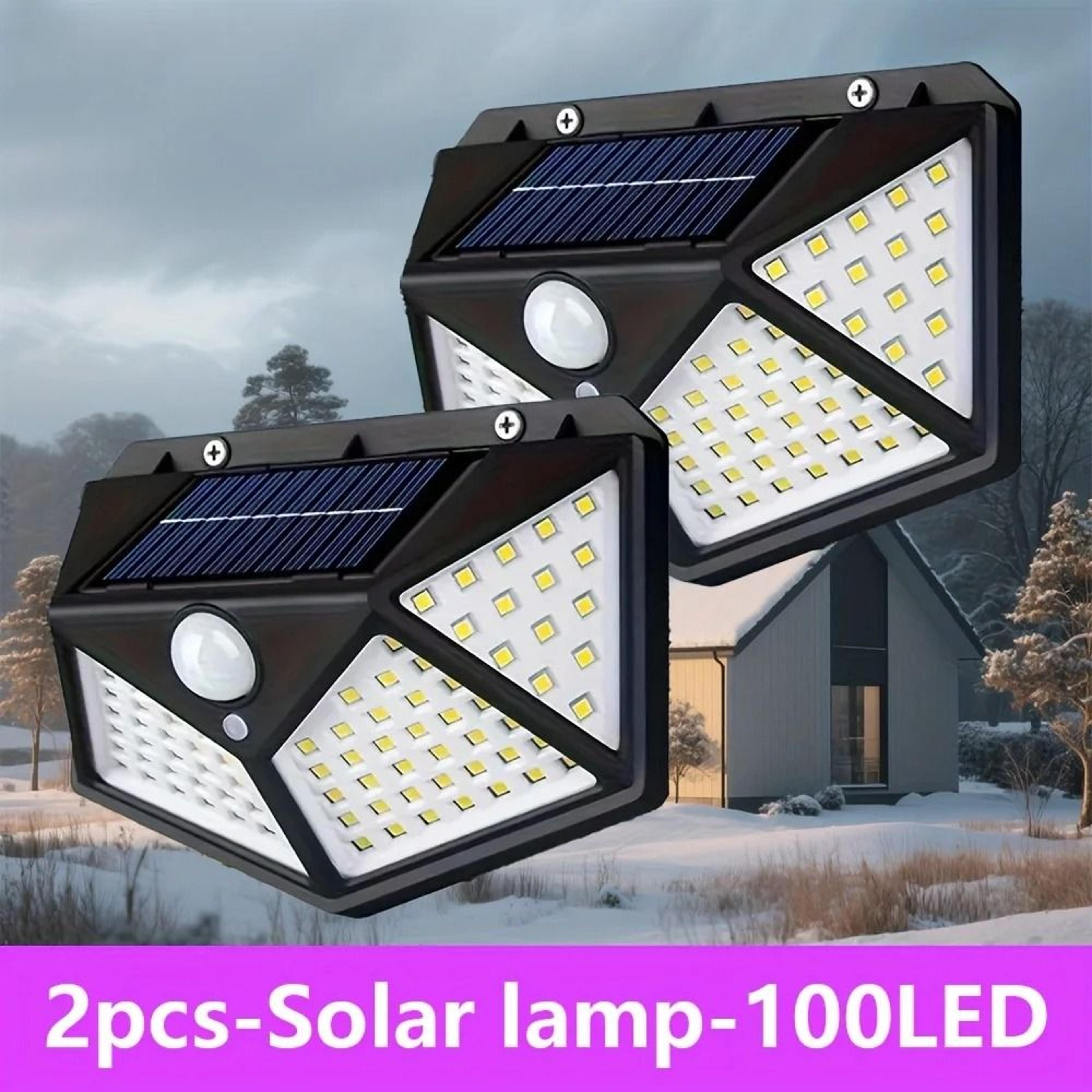 100 LED Solar Motion Sensor Security Flood Light Waterproof Outdoor Wall Lamp For Garage Yard 7
