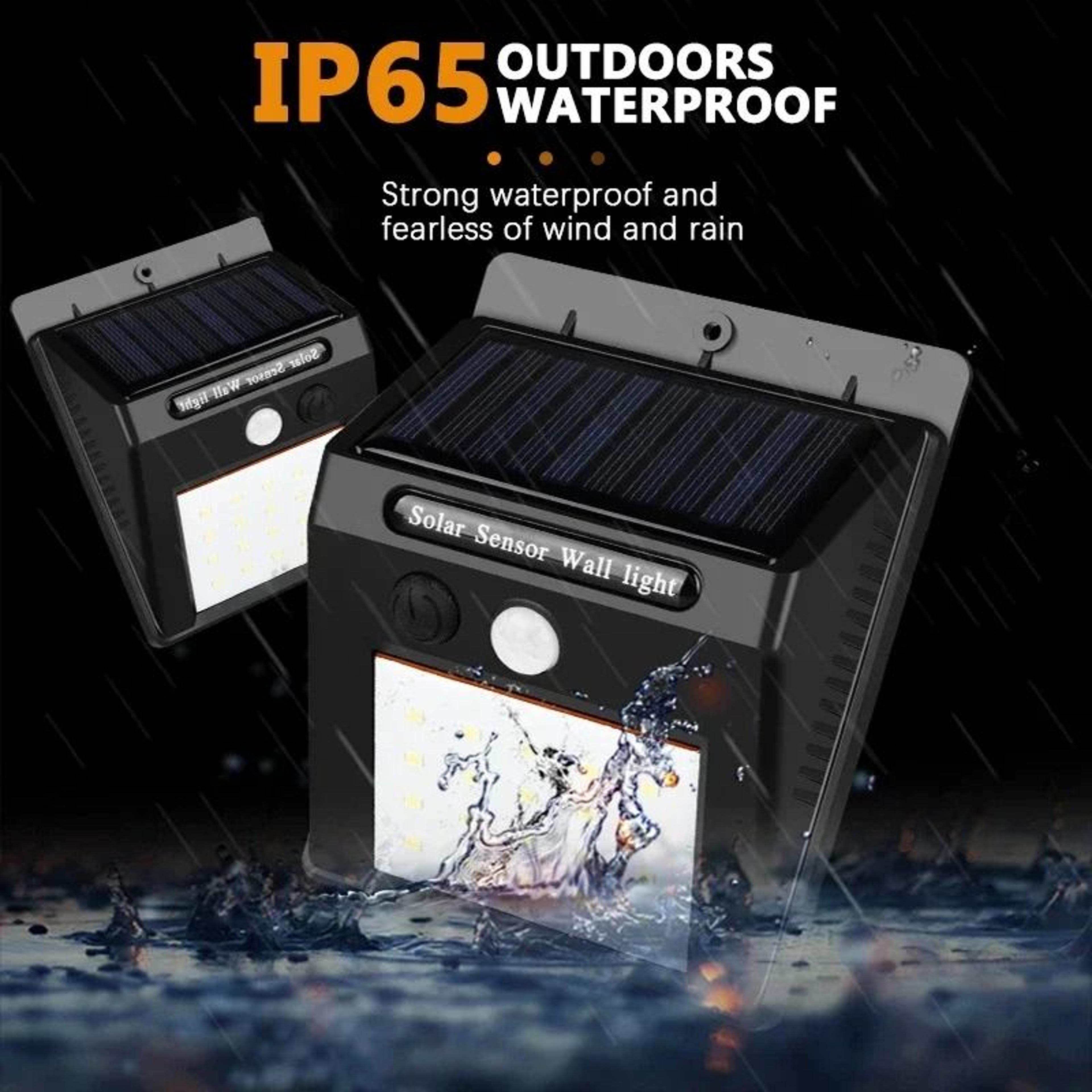 Modern Outdoor LED Solar Motion Sensor Wall Lamp Waterproof Sconce For Garden Fence Porch Path 1