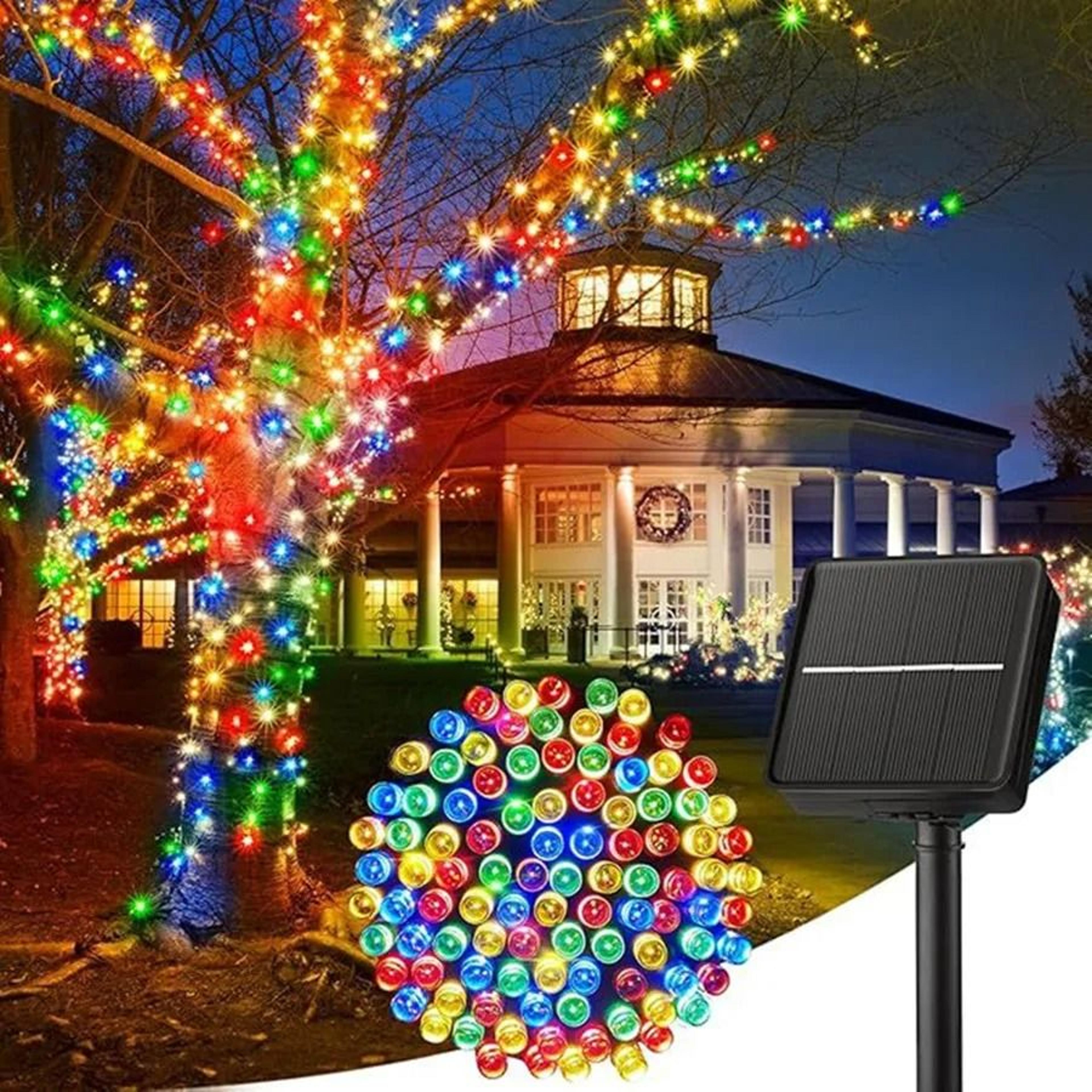 Outdoor Solar LED Fairy String Lights 8 Modes Waterproof Garland For Patio Yard Garden Decor 6
