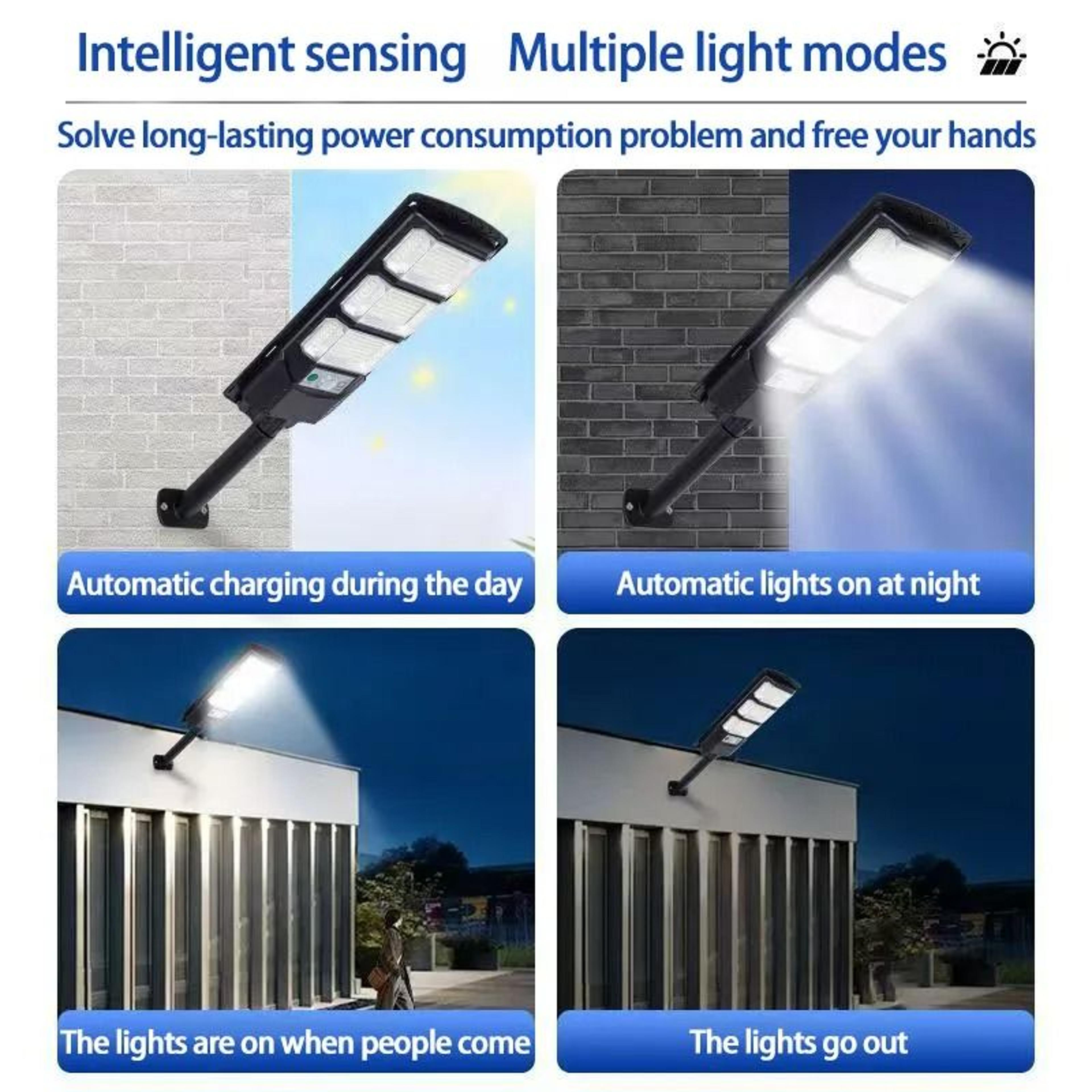Upgraded Outdoor Solar LED Motion Sensor Security Street Light With Remote Control For Yard 5