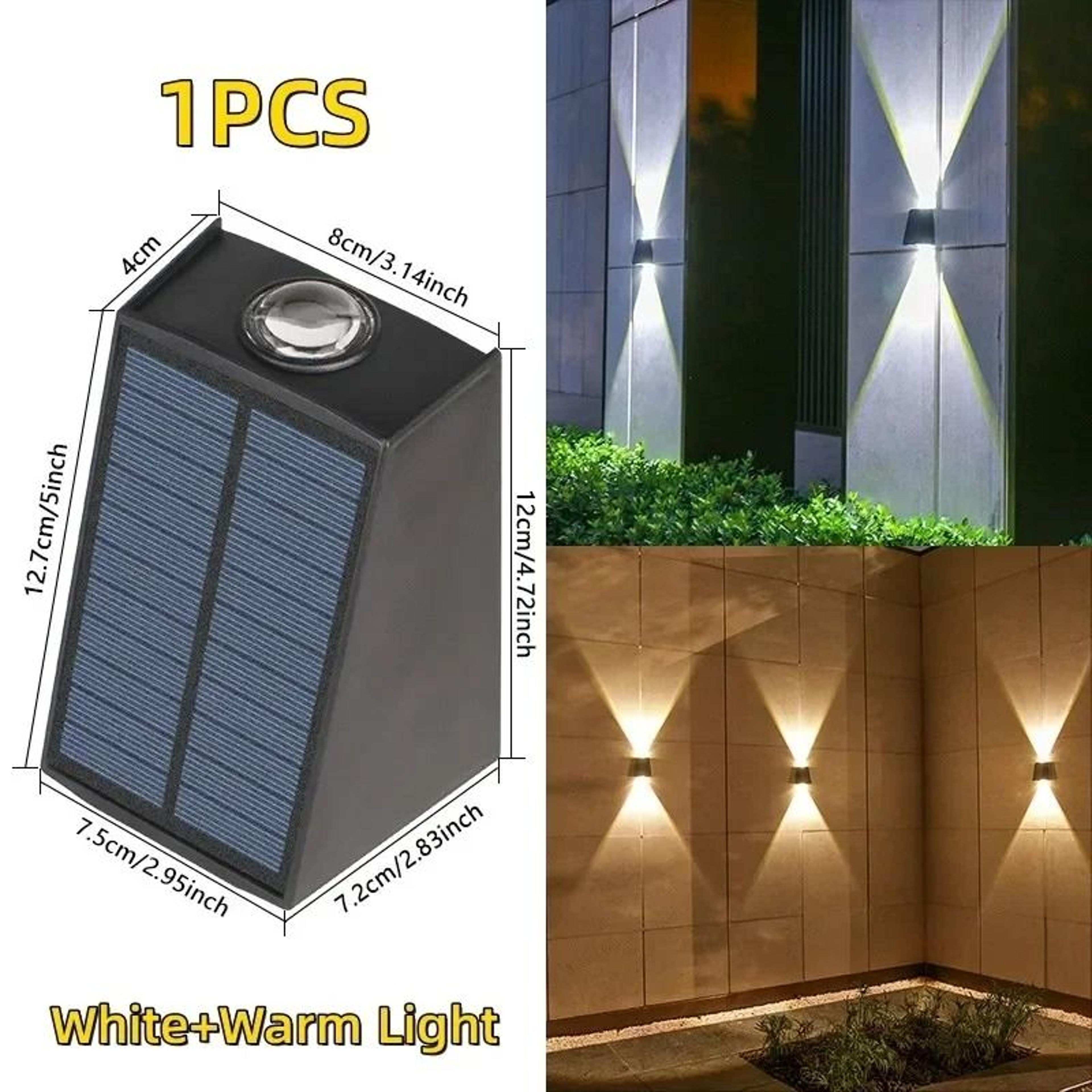 Outdoor LED Solar Wall Lamp Waterproof Motion Sensor Light For Villa Garden Balcony Street Decor 9