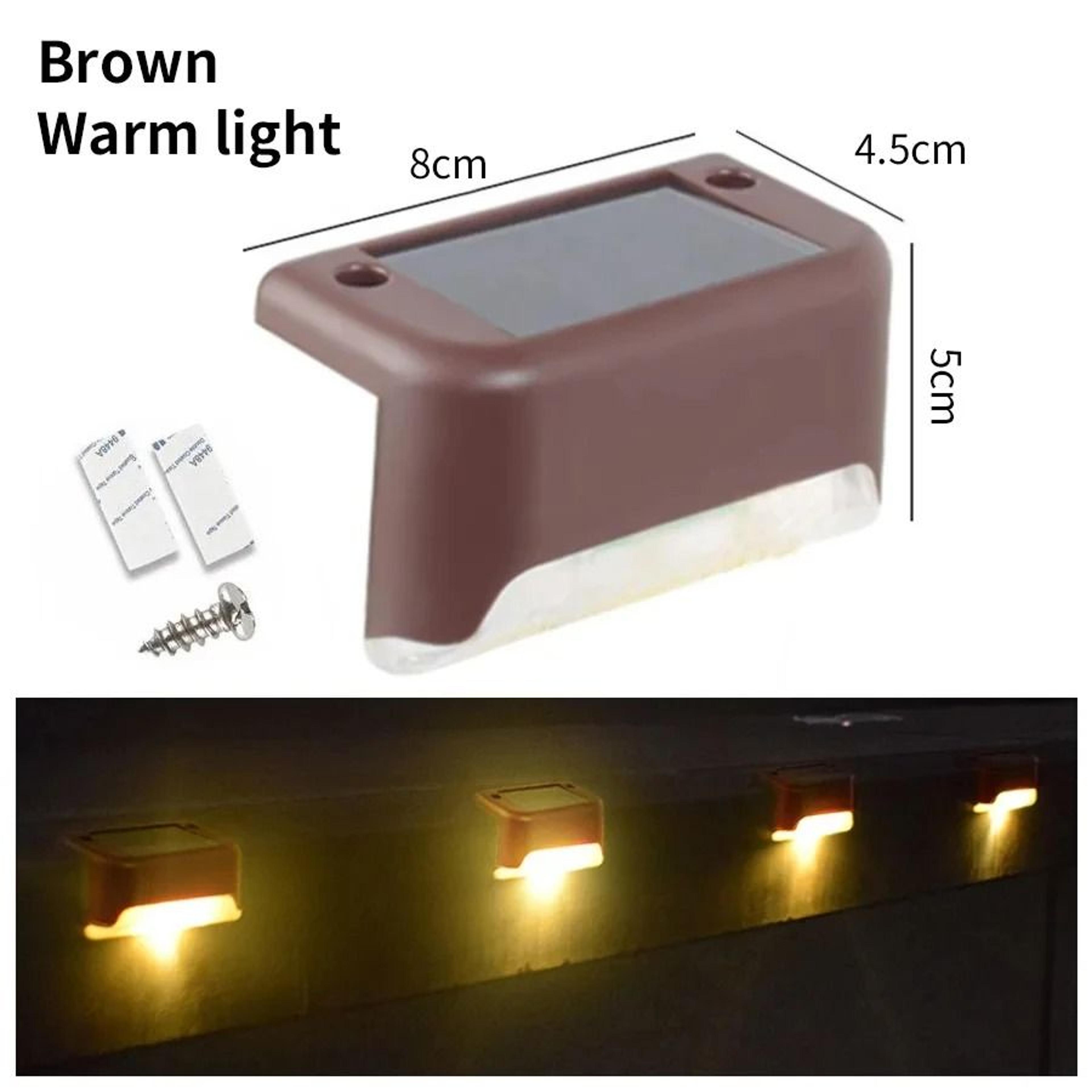 1 To 8 Pack LED Solar Step Lights Outdoor Fence Garden Lamp For Stair Deck Patio Pathway 3 Colors R 9