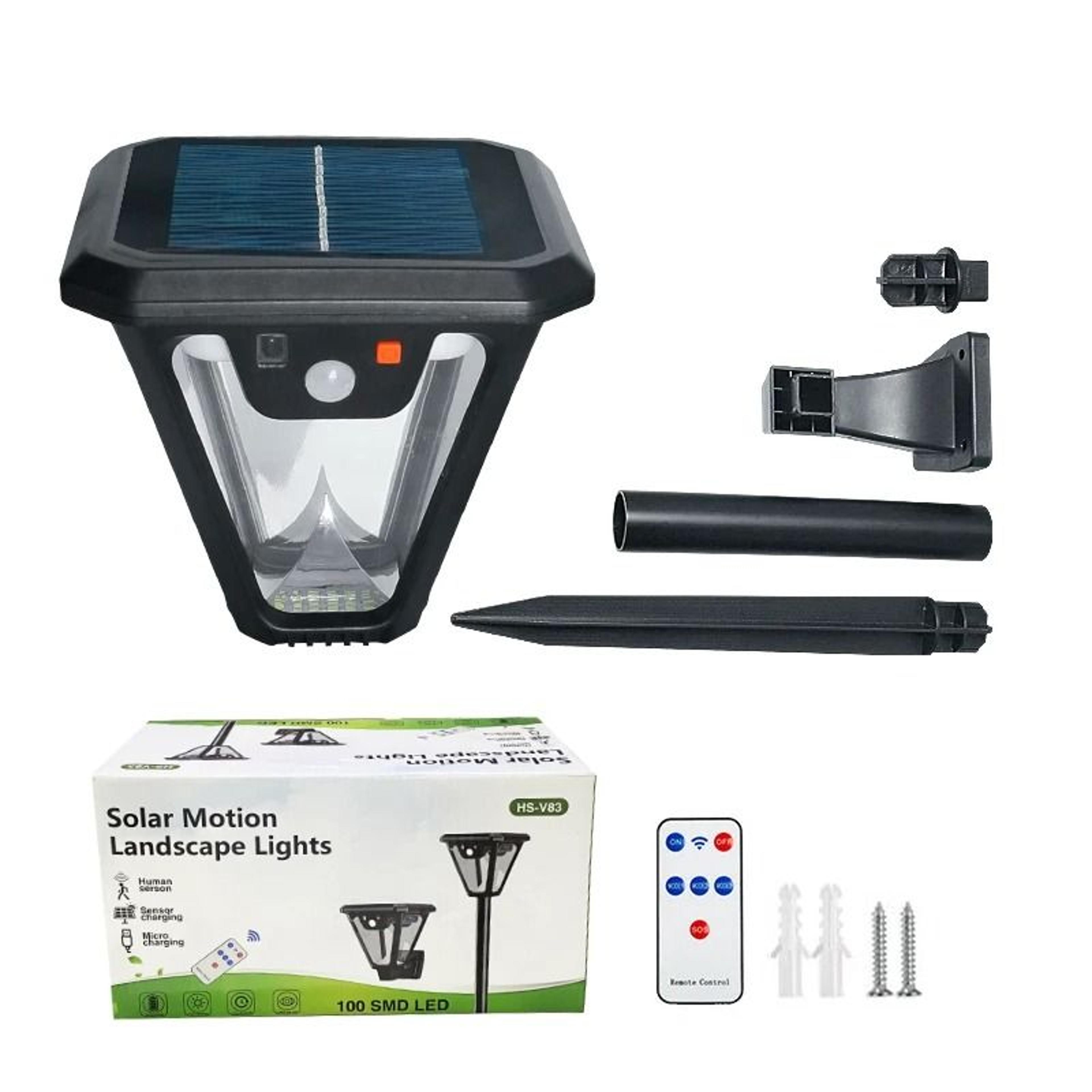 5000K Solar Pathway Motion Sensor Lights IP65 Waterproof Garden Lawn Lamp  Wall Light For Yard Pati 7