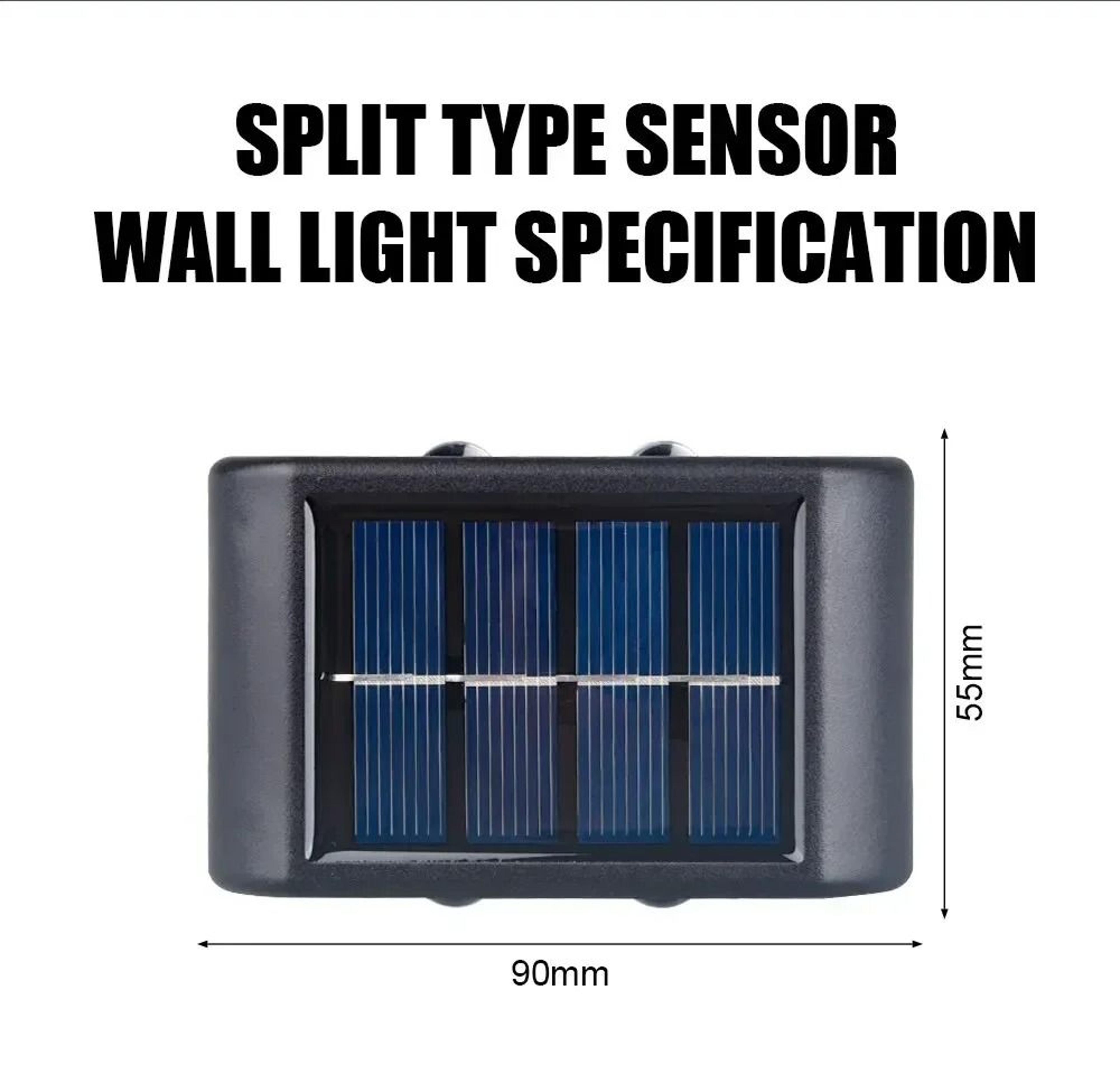 2 To 12 LED Solar Outdoor Wall Light Waterproof Down Luminous Lamp For Garden Balustrade Patio Deco 5