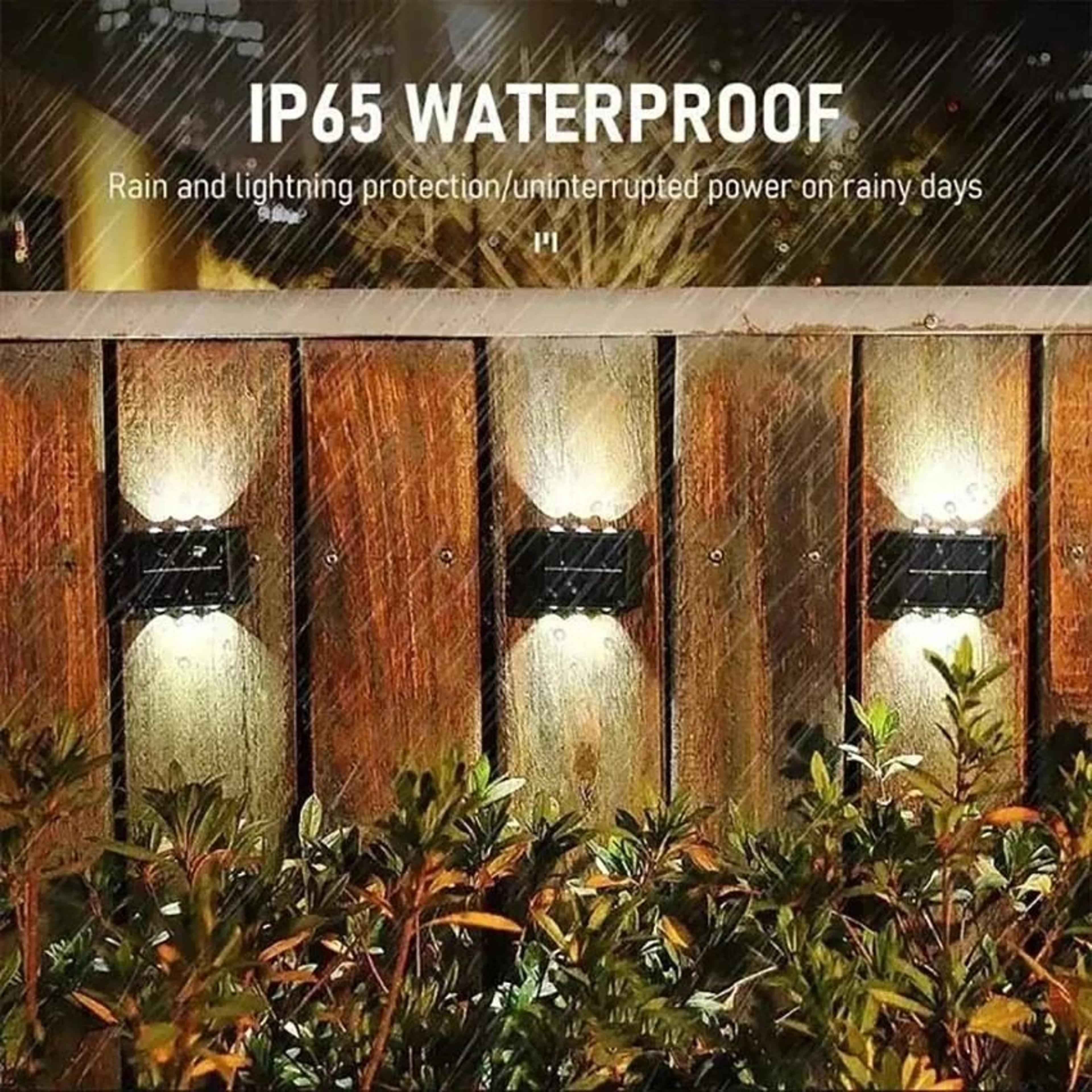 2 To 12 LED Solar Outdoor Wall Light Waterproof Down Luminous Lamp For Garden Balustrade Patio Deco 3