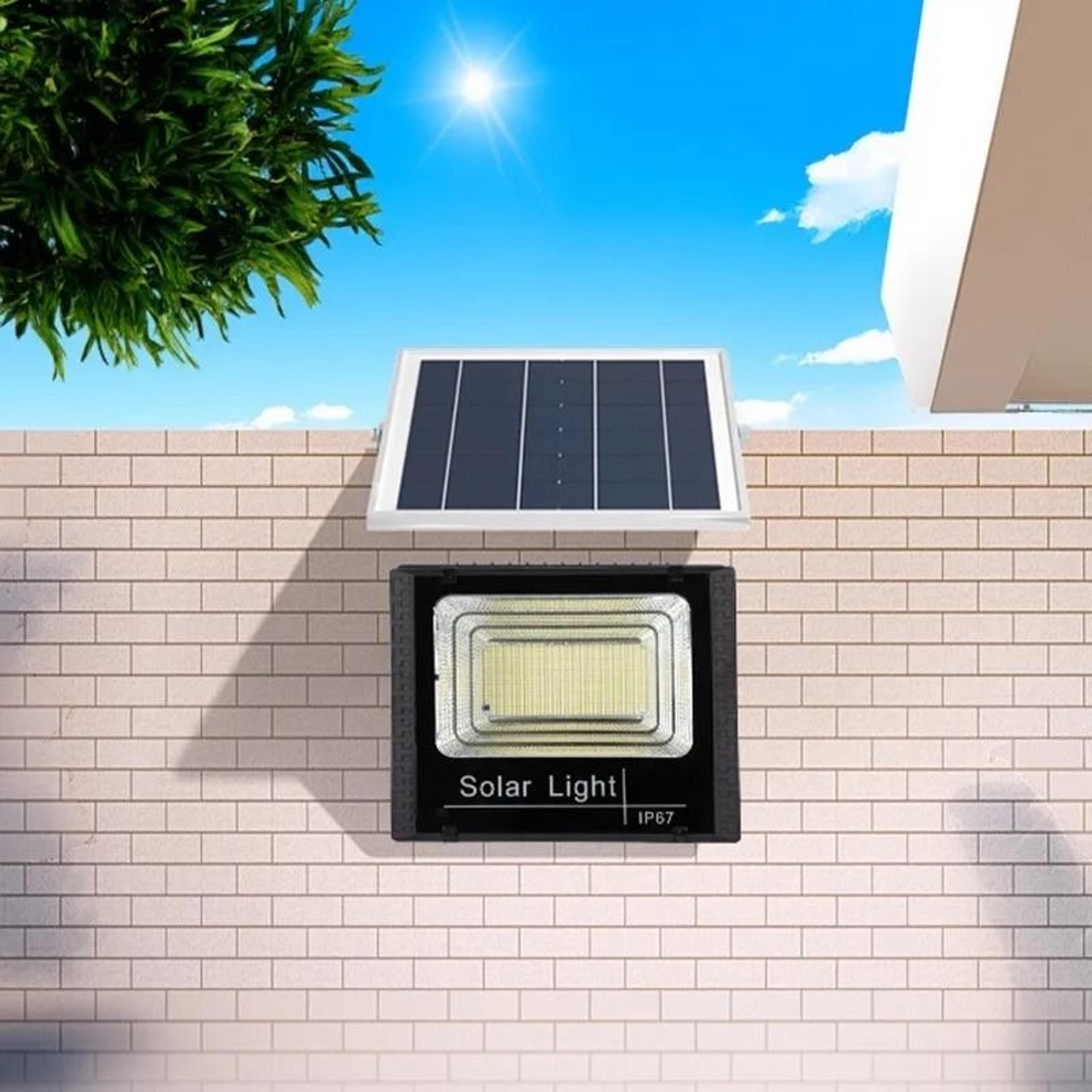 high-power solar floodlight 30w to 500w waterproof outdoor indoor super bright garden security lamp