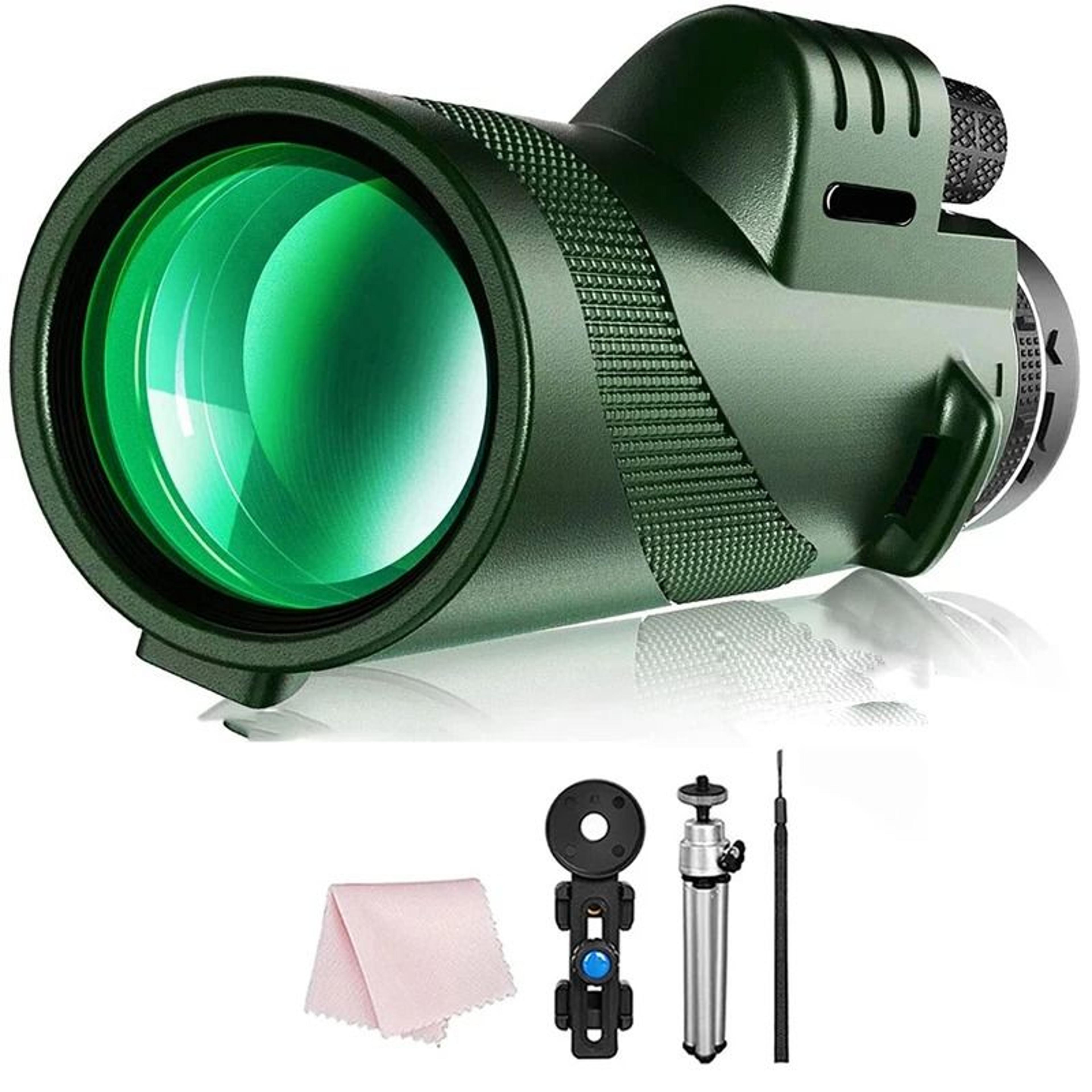 80x100 HD Powerful Monocular Telescope Portable Long Range Scope For Outdoor Camping Travel Hunting 8