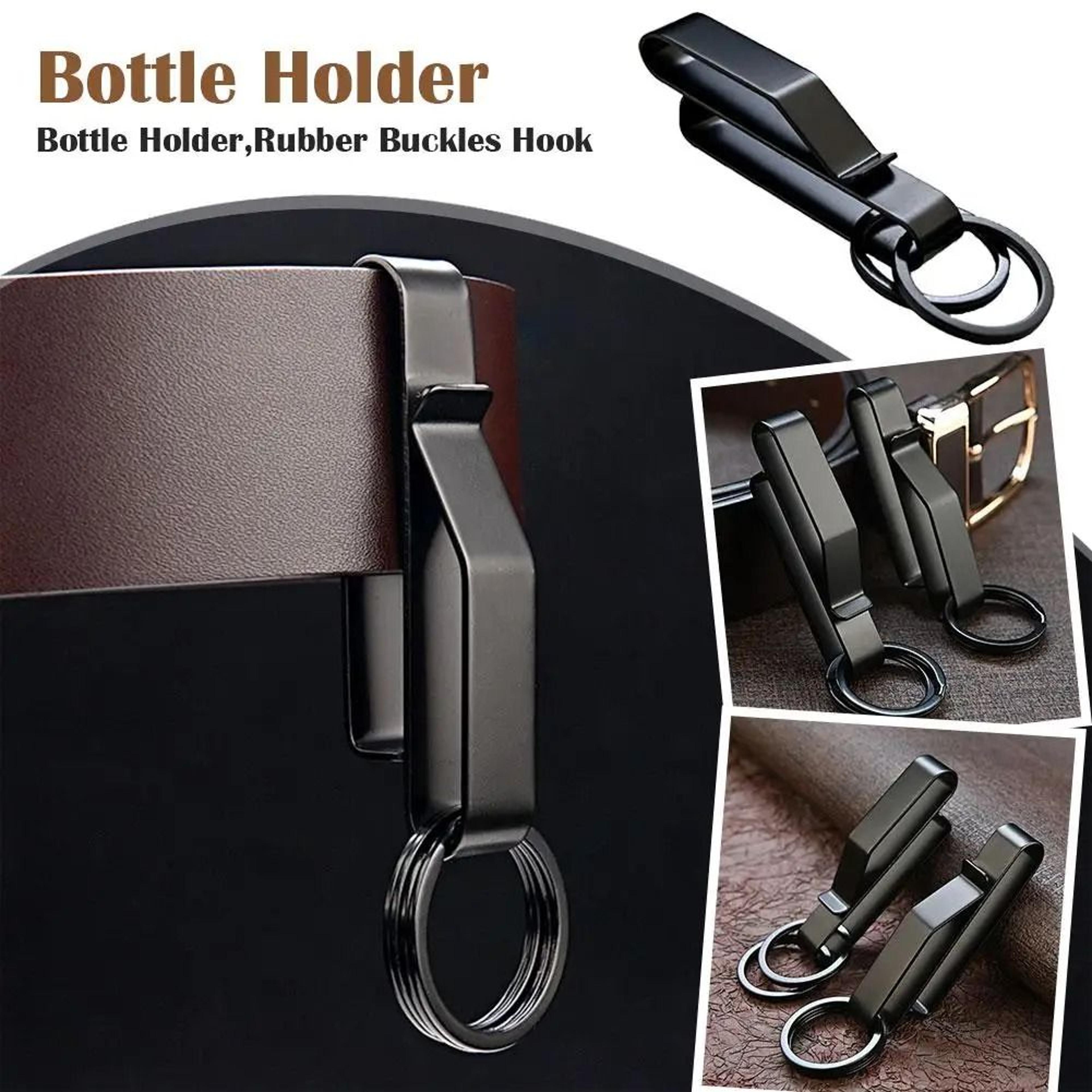 stainless steel waist belt key clip molle hanging buckle keychain bag strap tool for outdoor edc