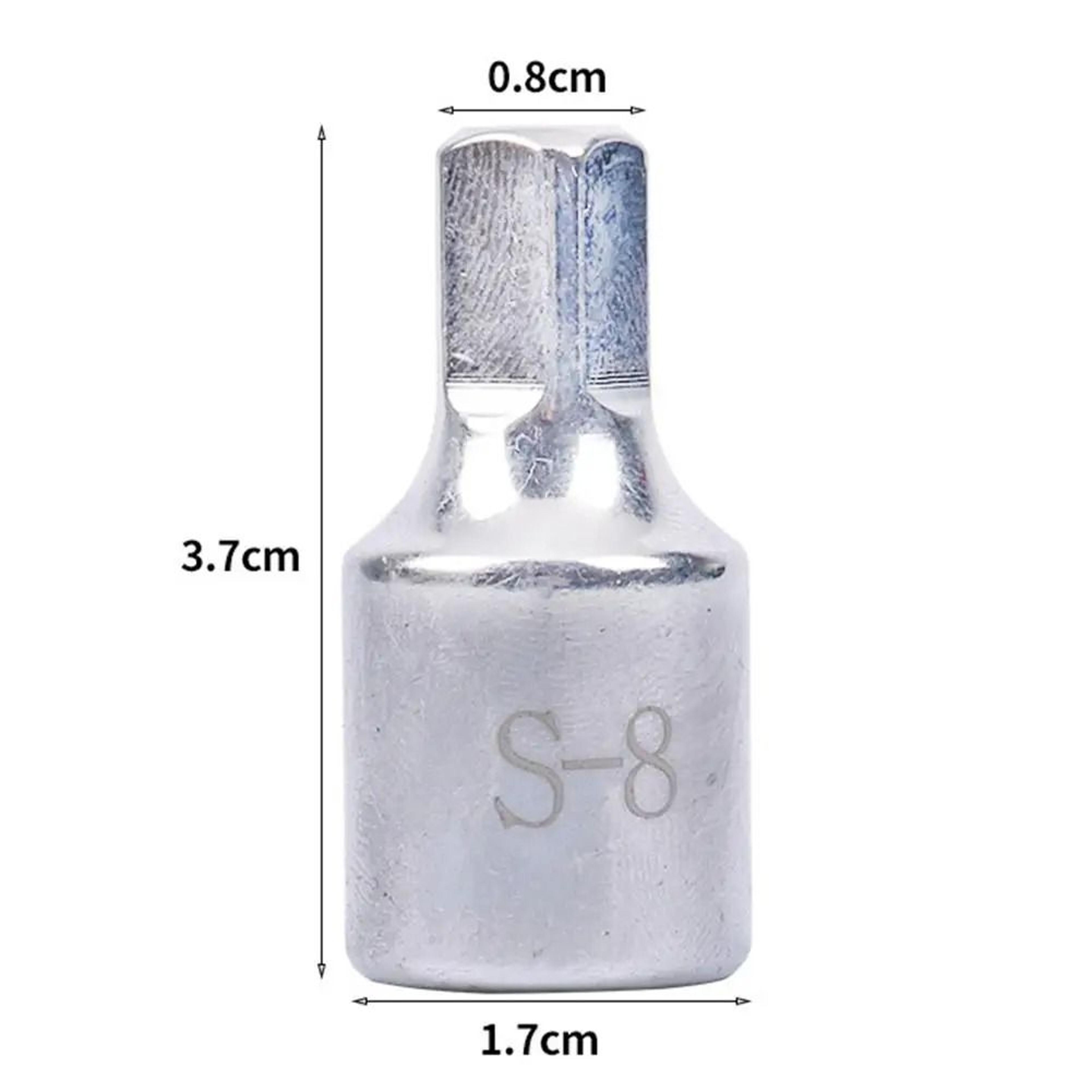 Professional 8mm Square Oil Sump Drain Plug Key Tool Remover For Renault Peugeot Oil Pan Screw Remo 5