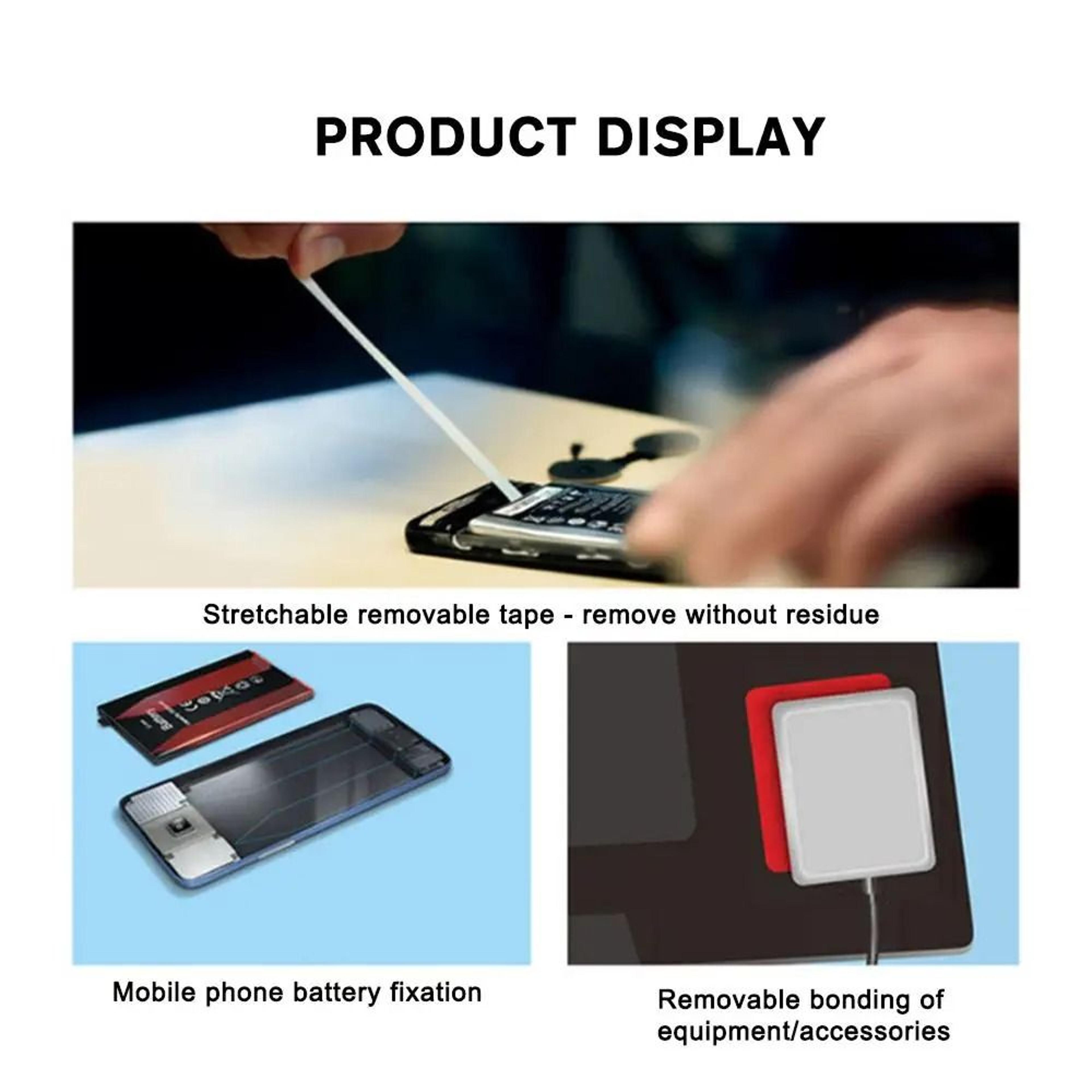 Double Sided Easy Pull Adhesive Tape For Laptop Screen Display Assembly And Cell Phone Repair 03mm 4