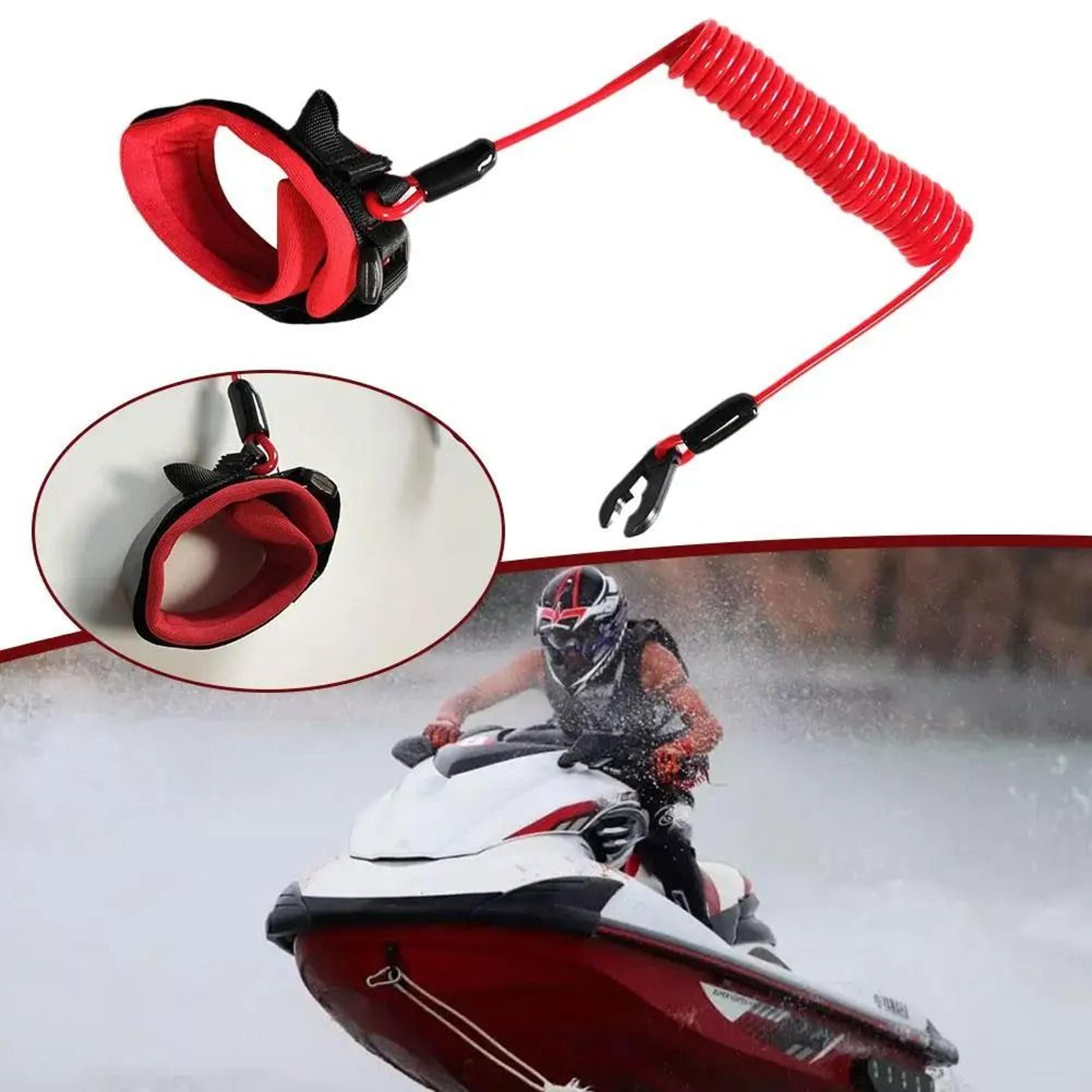 Boat Engine Safety Lanyard Start Stop Kill Switch Tether Cord For Jet Ski WaveRunner Outboard Engin 2
