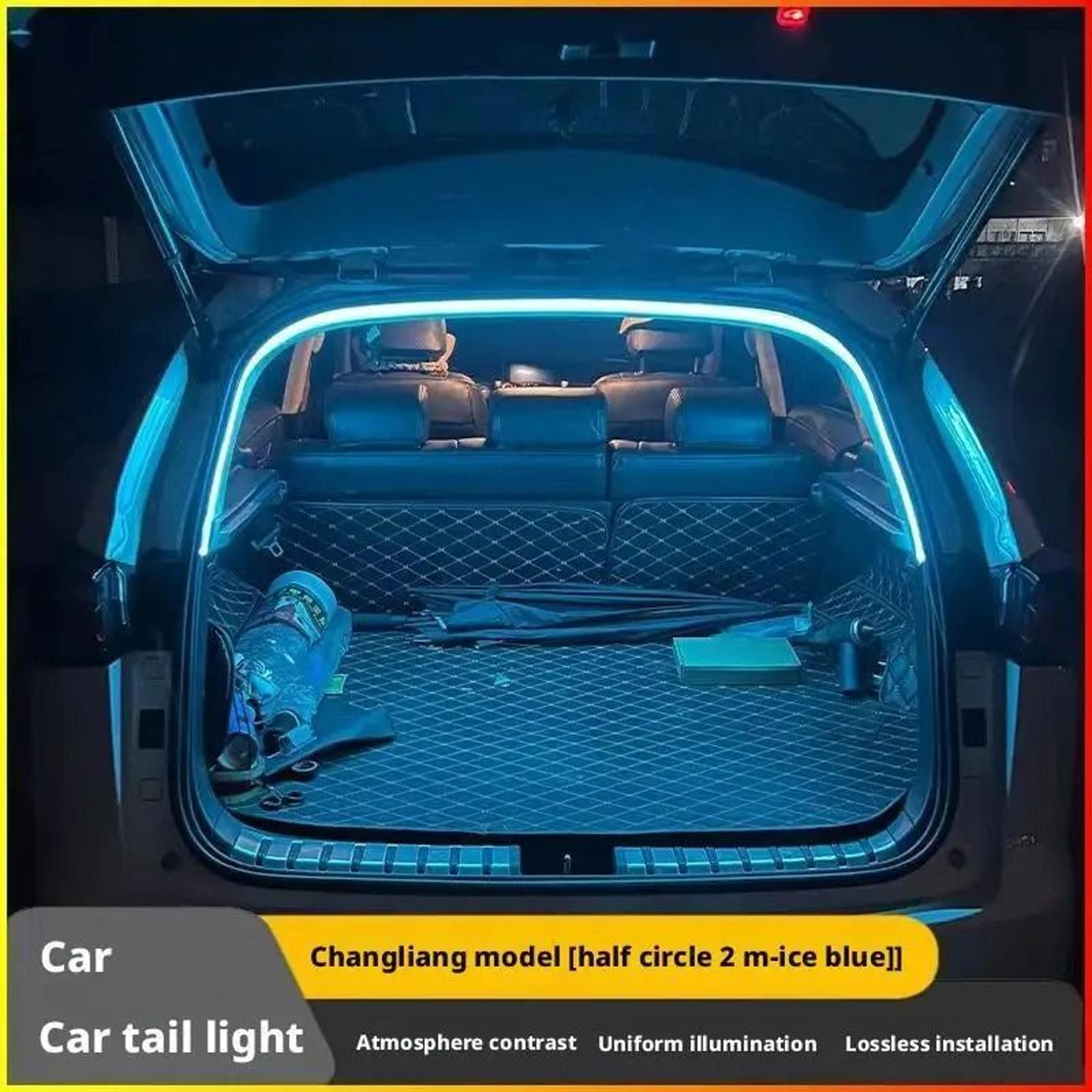 Waterproof RGB Silicone Car Trunk LED Light Strip Ambient Interior Lamp 10