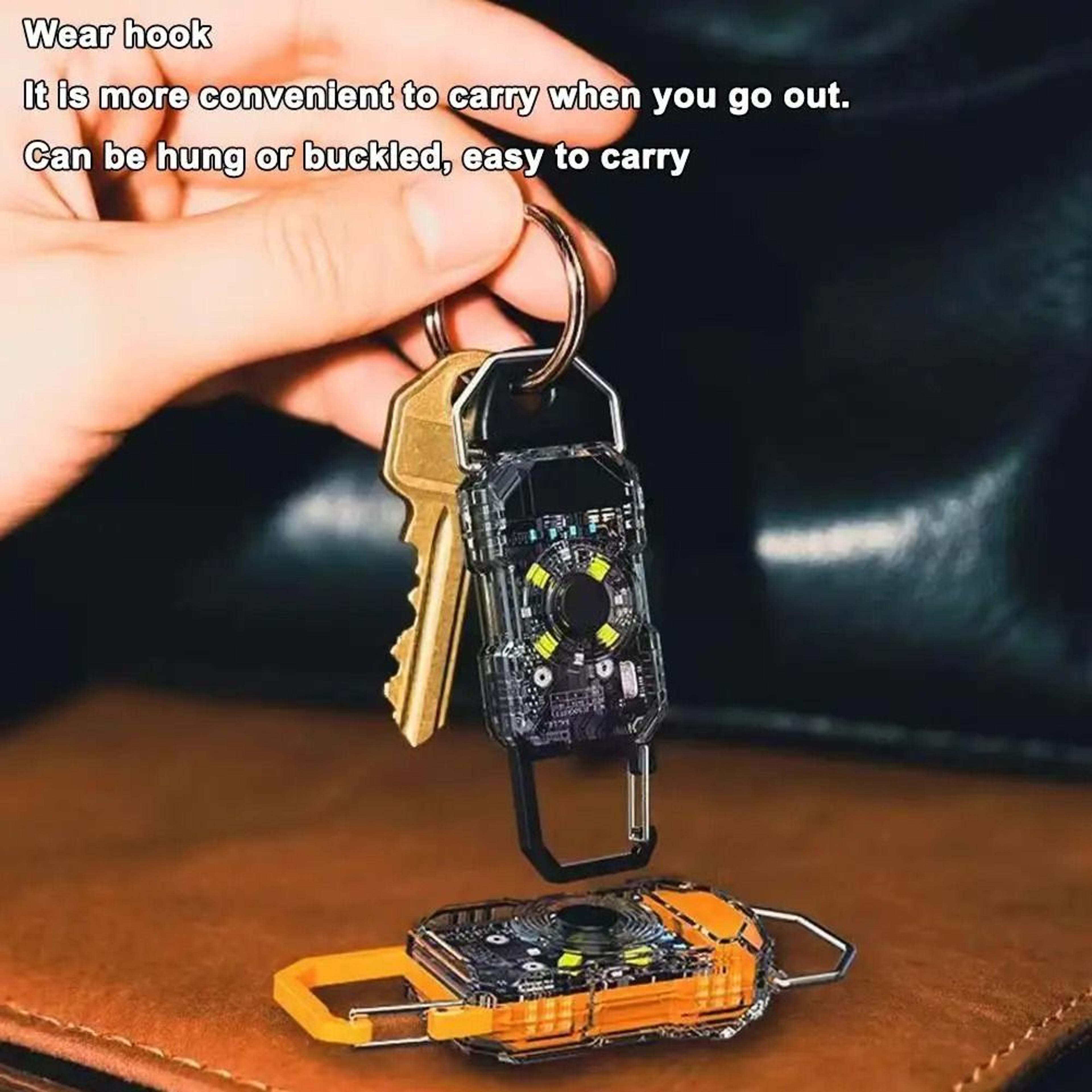 COB Keychain Work Light Rechargeable Mini Flashlight High Lumens Portable LED 4