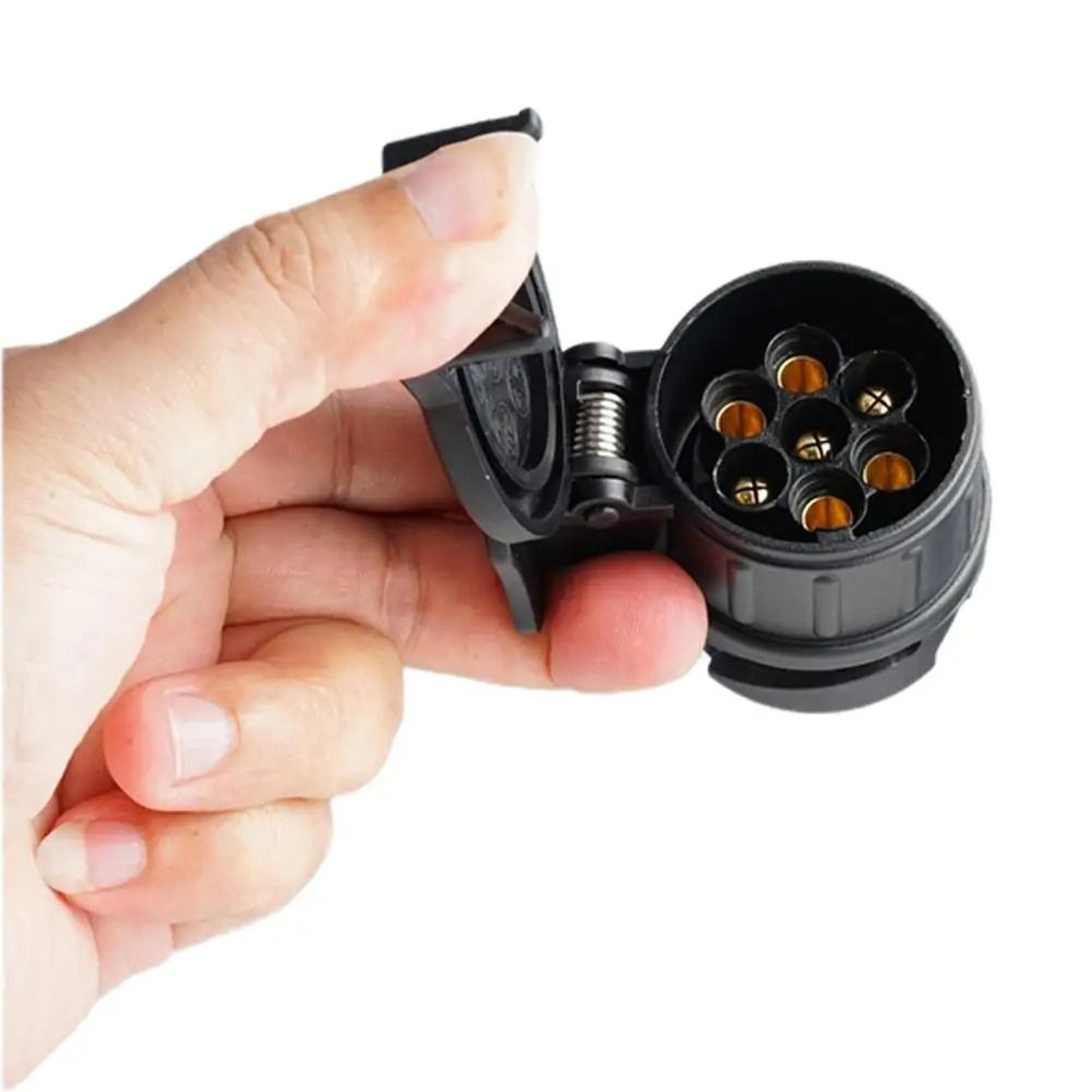 european 13 to 7 pin trailer adapter connector plug convert towing socket rv