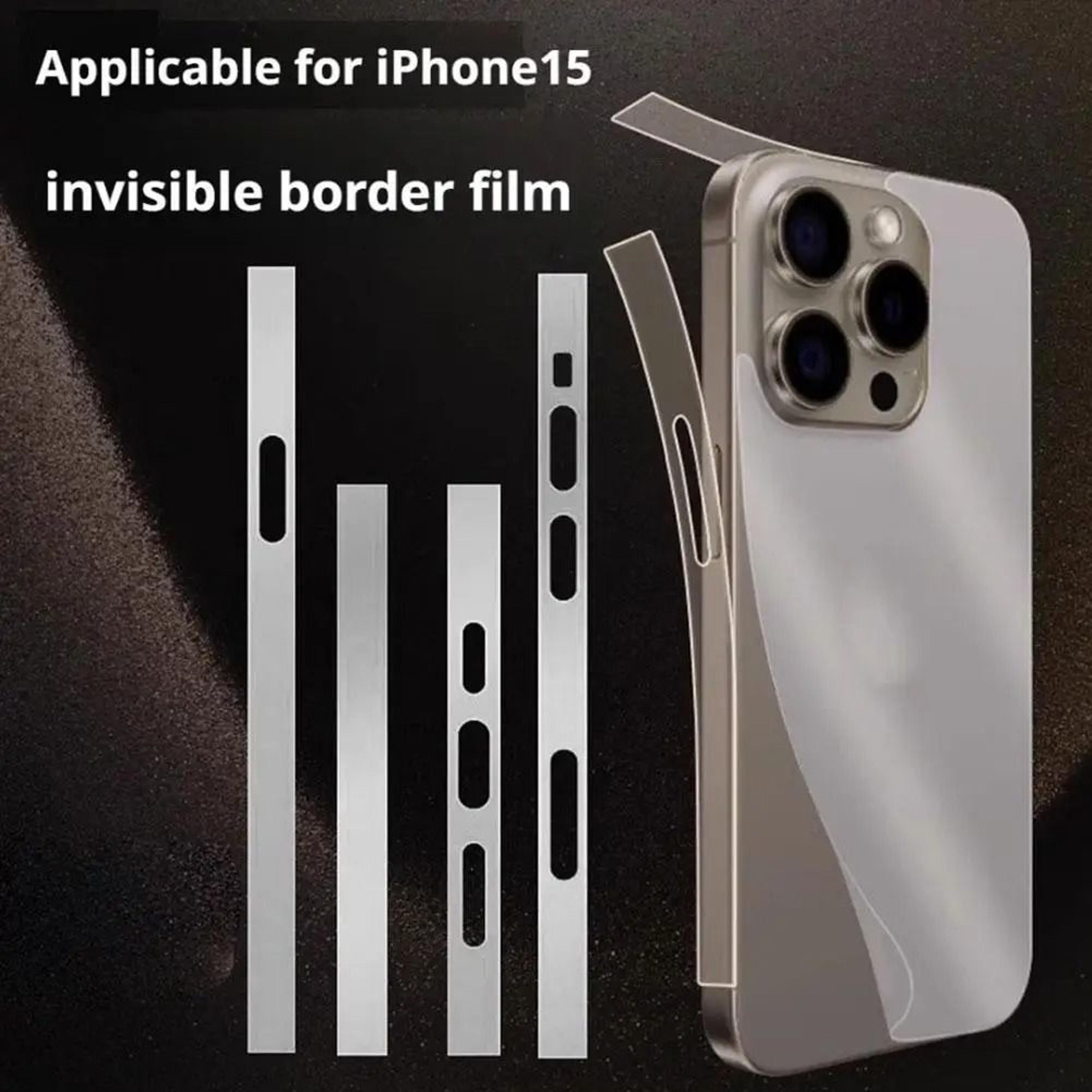 Side Hydrogel Border Frame Protective Film With DustProof Net For IPhone Soft TPU Sticker 5