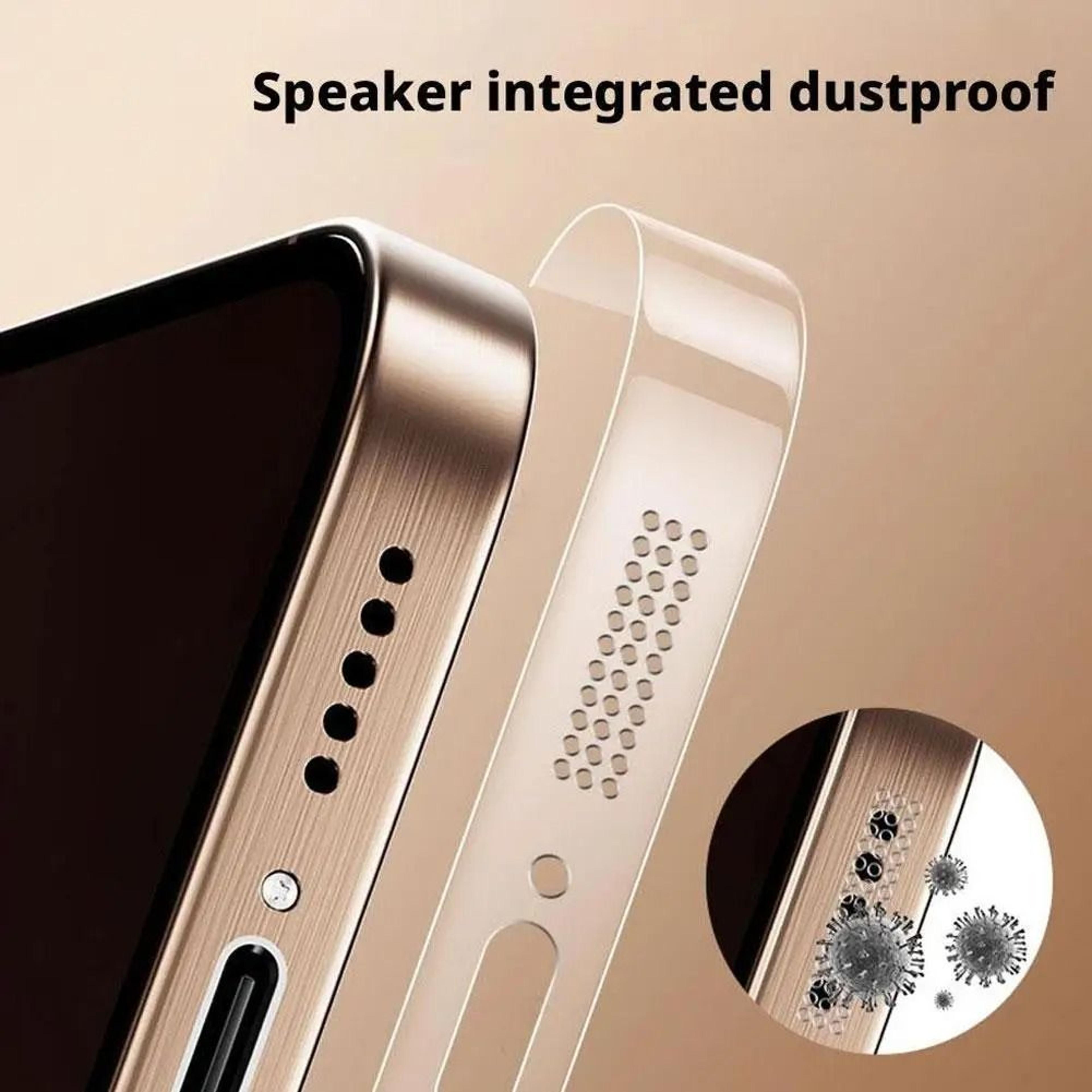 Side Hydrogel Border Frame Protective Film With DustProof Net For IPhone Soft TPU Sticker 4