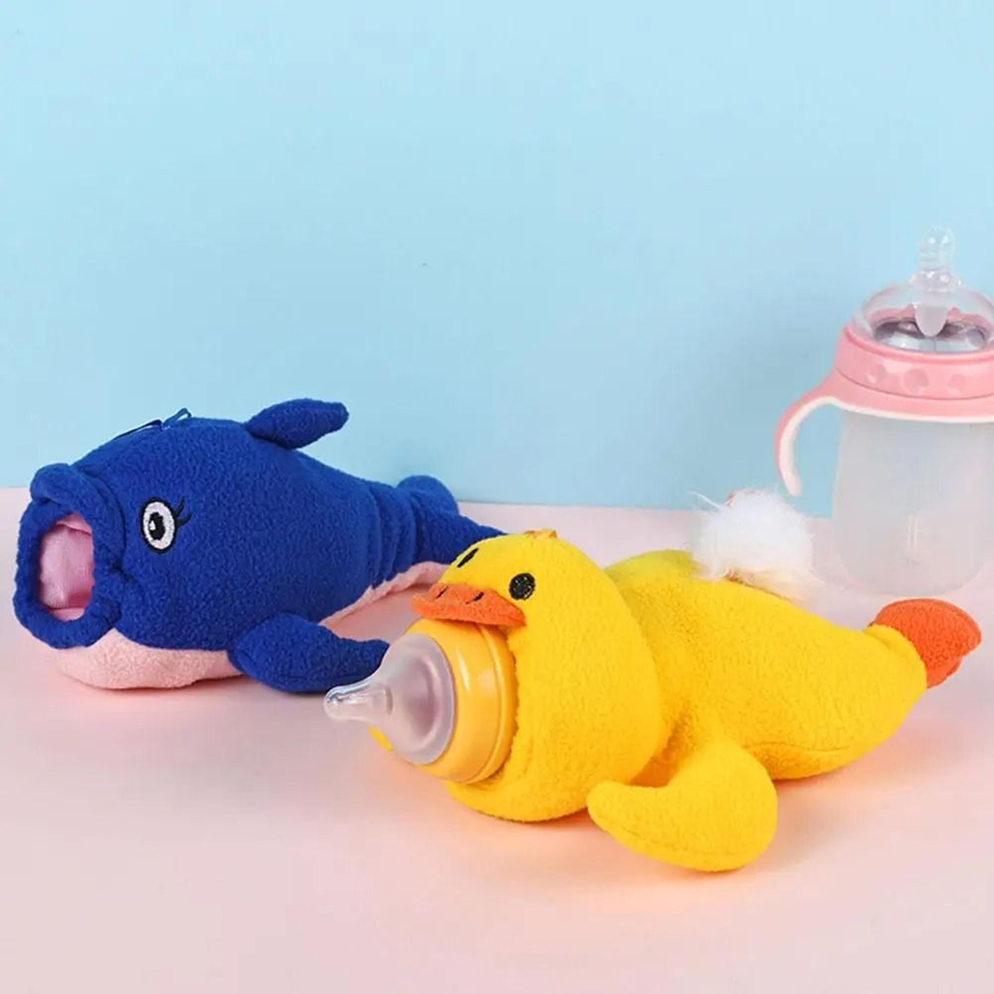 Kawaii Plush Baby Feeding Bottle Keeping Warm Bag  Protection Cover 3