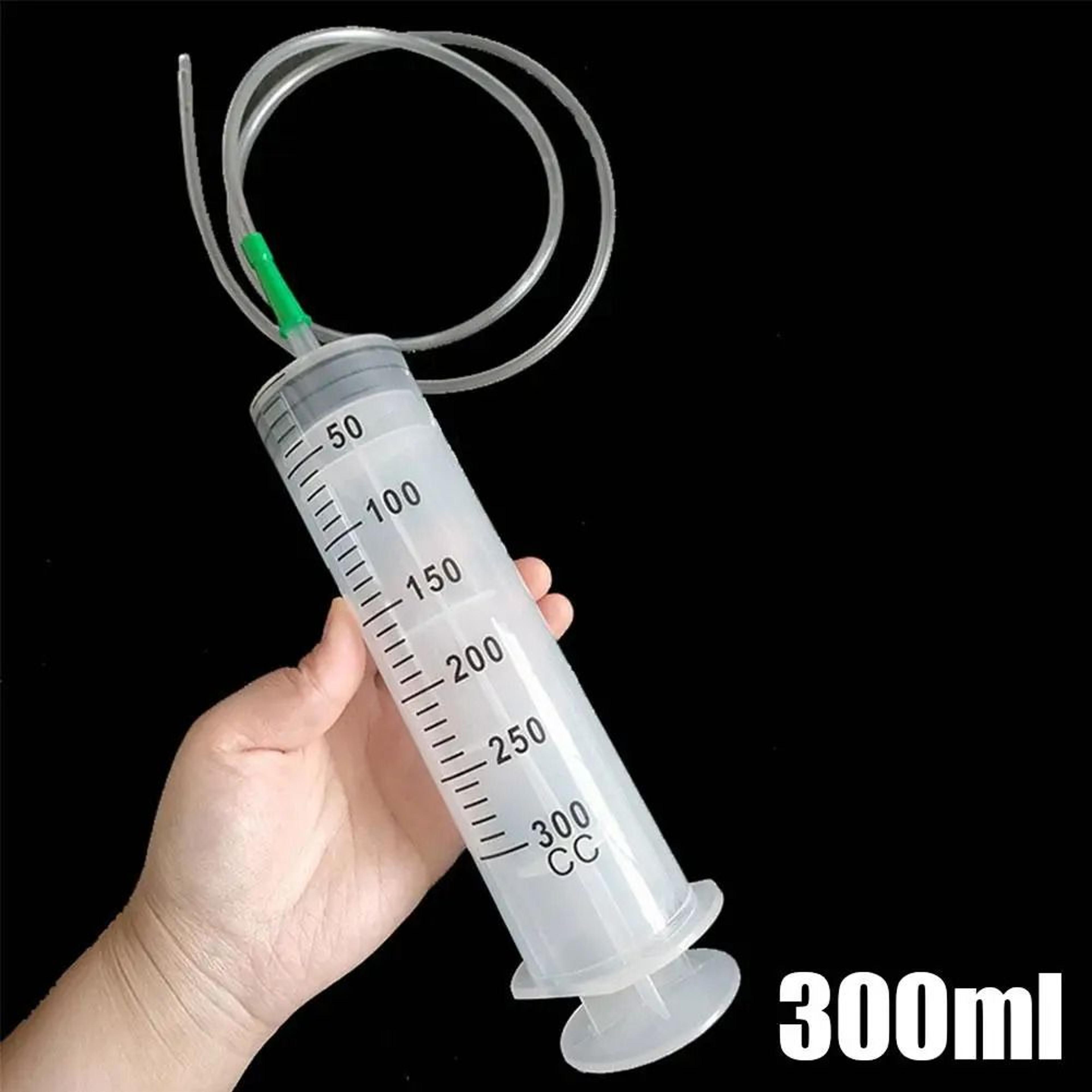 Large Capacity Reusable Measuring Syringe With Clear Tubing  Scale For Fluid Extraction  Pet Feedin 7