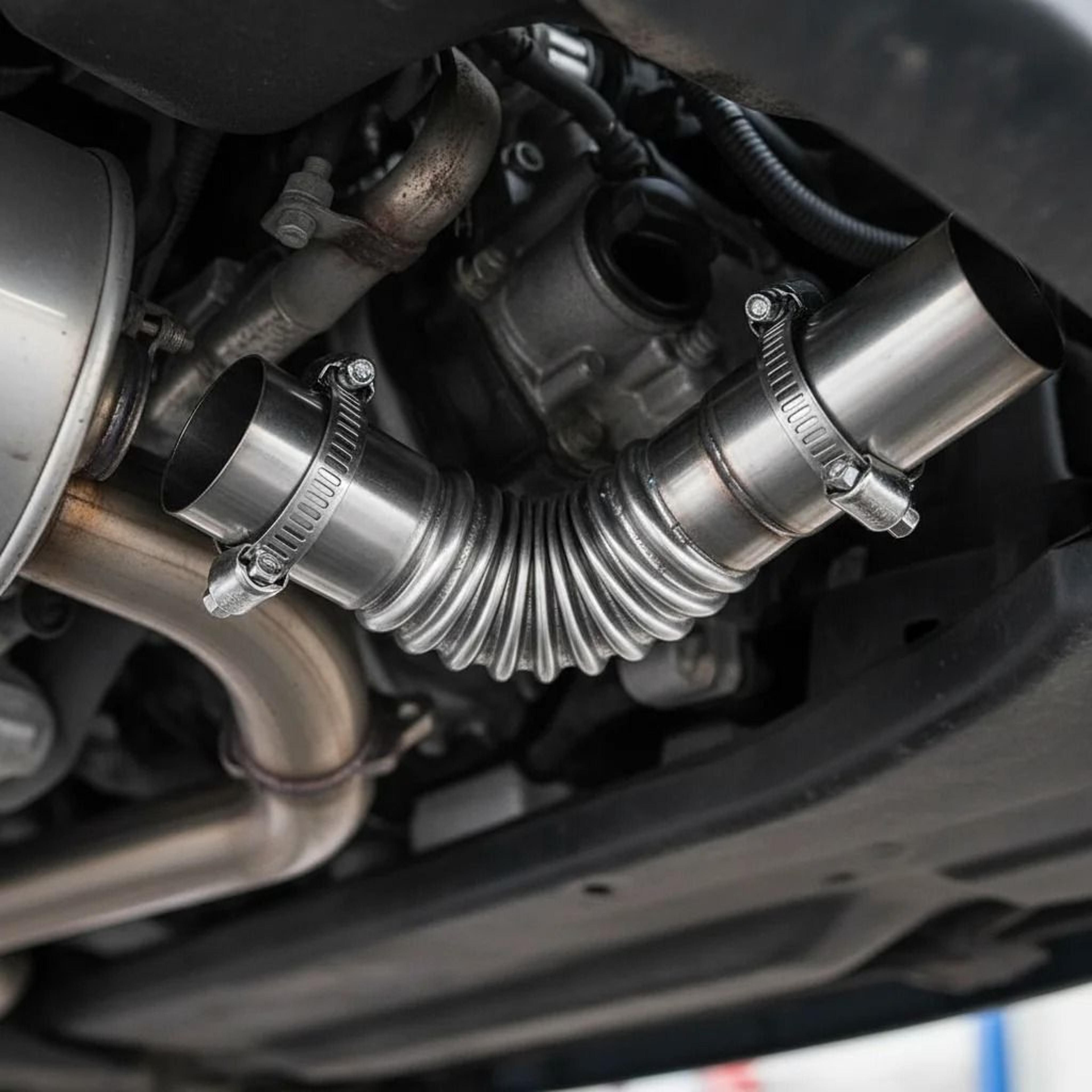 25mm stainless steel exhaust pipe tube elbow connector with clamps for diesel parking heater & boat heater