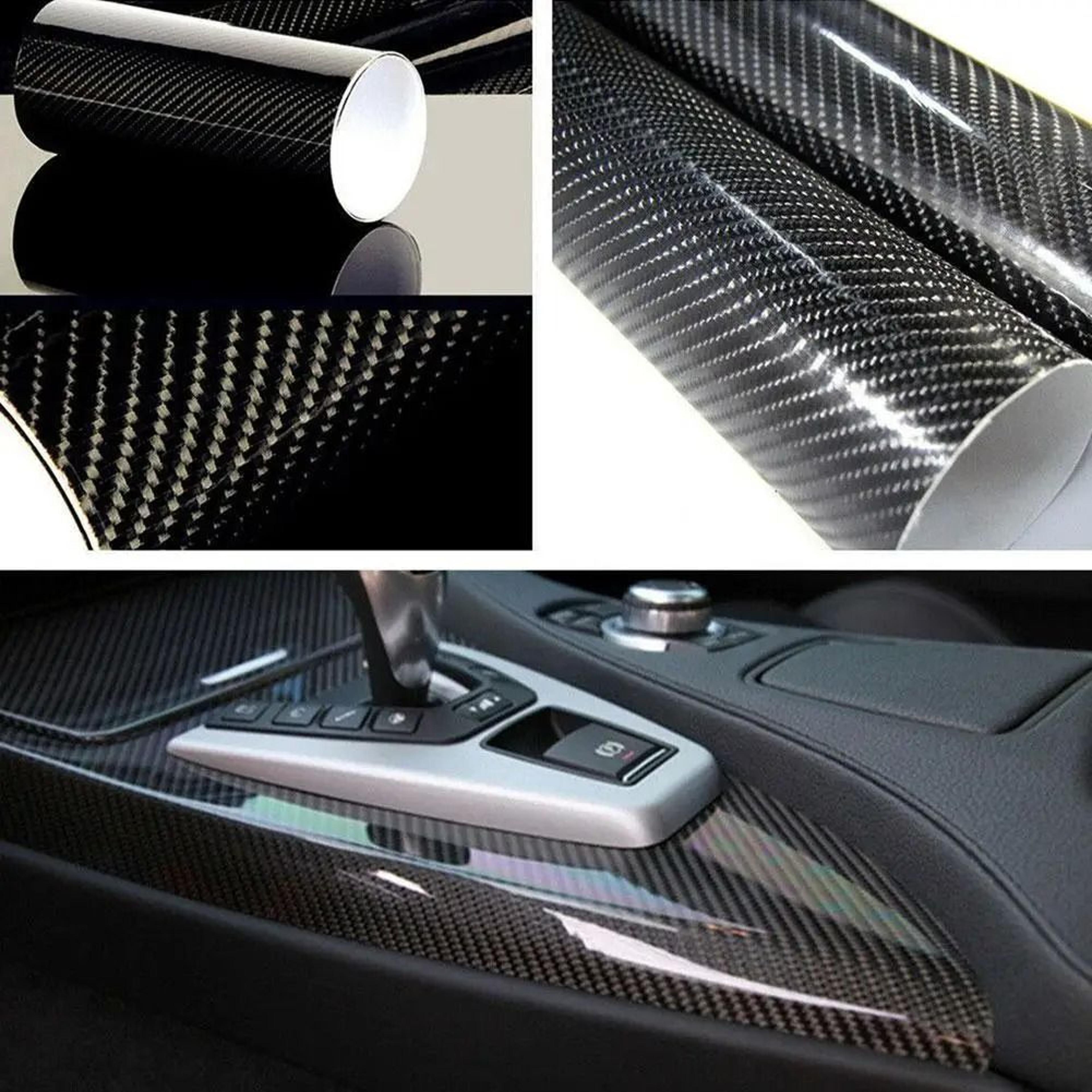 7D Carbon Fiber Vinyl Wrap Sheet Roll 30cm X 152cm Ultra Glossy HighDefinition Auto Film Sticker 2