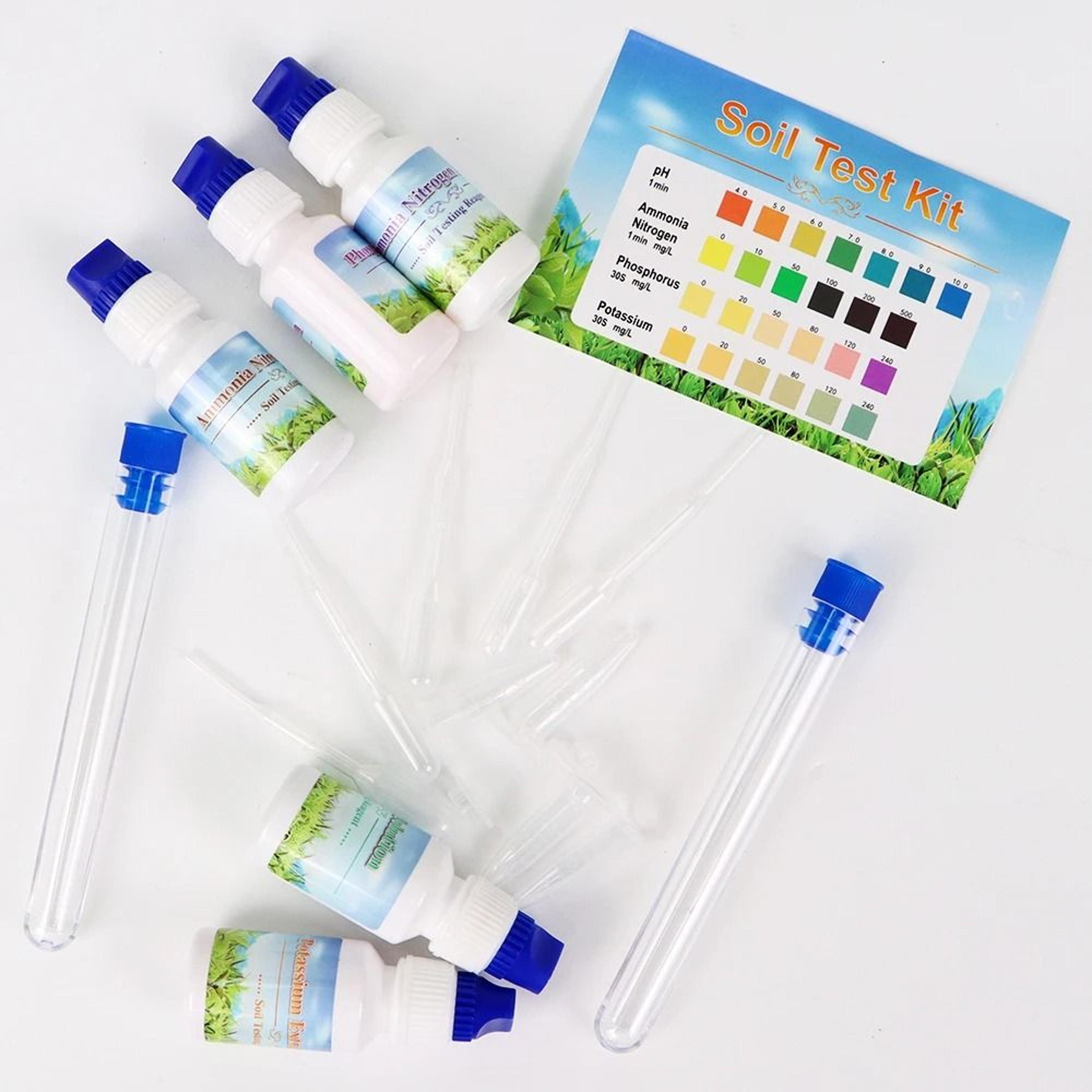 agriculture soil test kit for npk levels nitrogen phosphorus potassium soil testing reagents