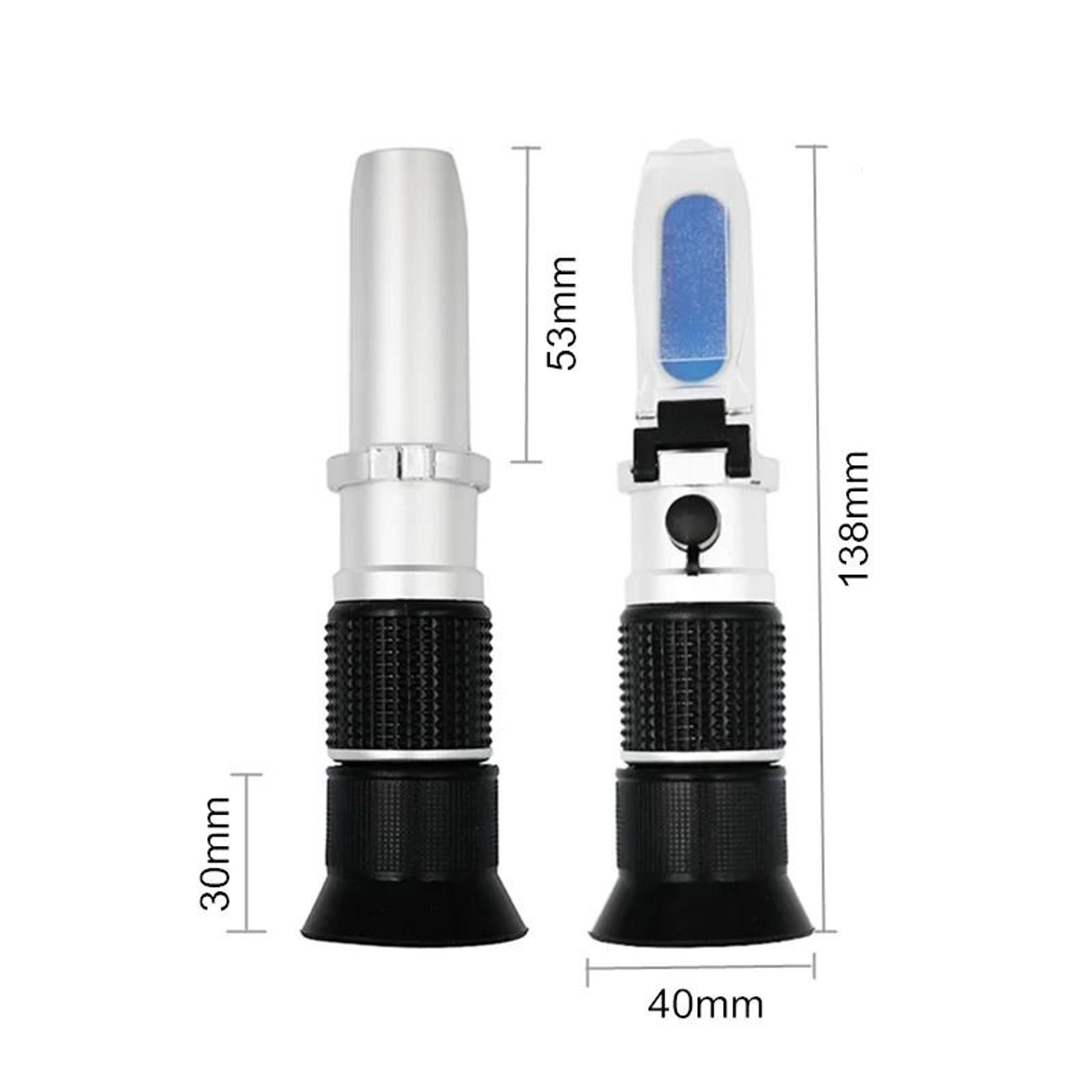 Handheld 090 Sugar Brix Refractometer With ATC For Fruit Juice Jam Honey  Liquid Testing 3