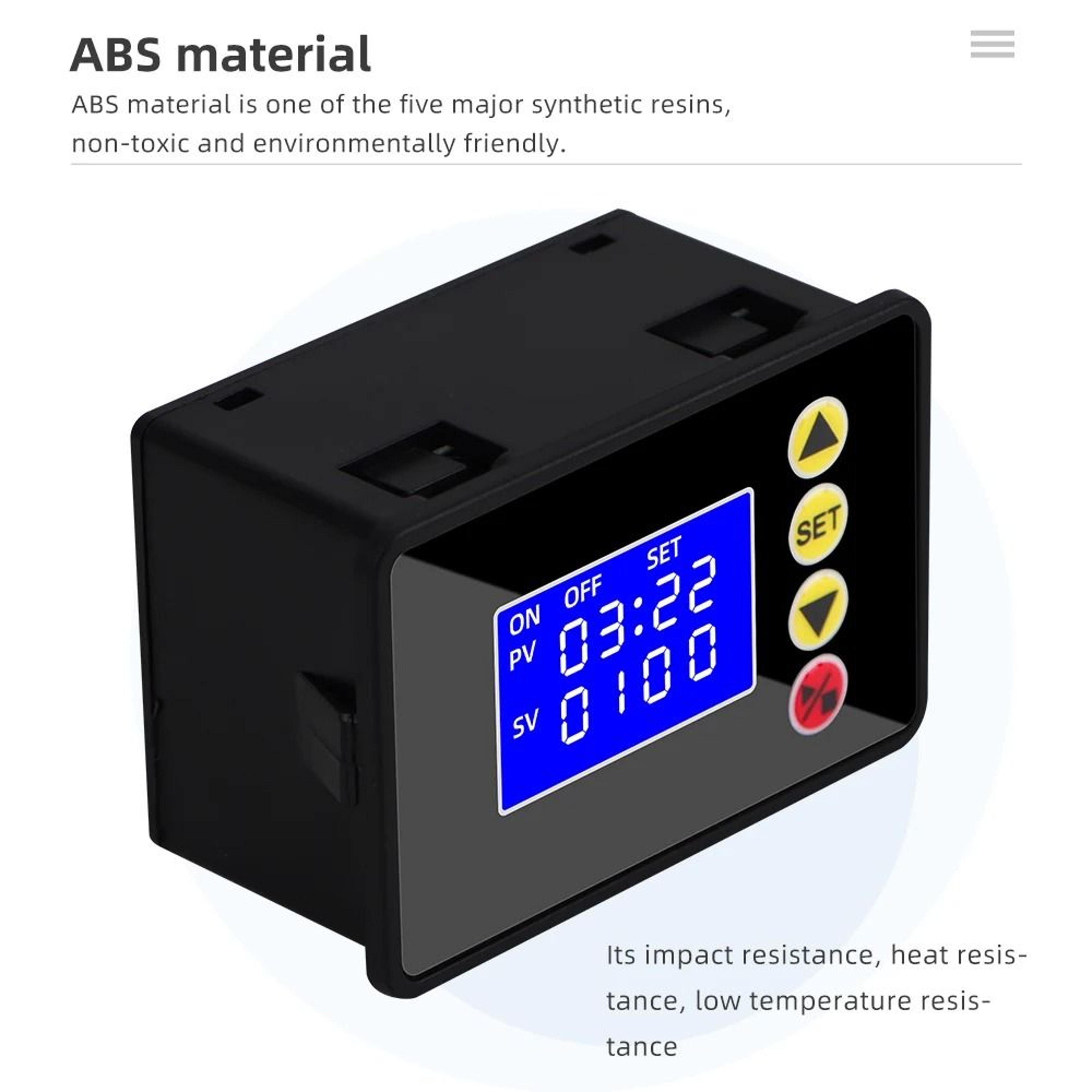 programmable digital timer switch relay control dc 12v 24v ac 110v 220v cycle timing microcomputer controller