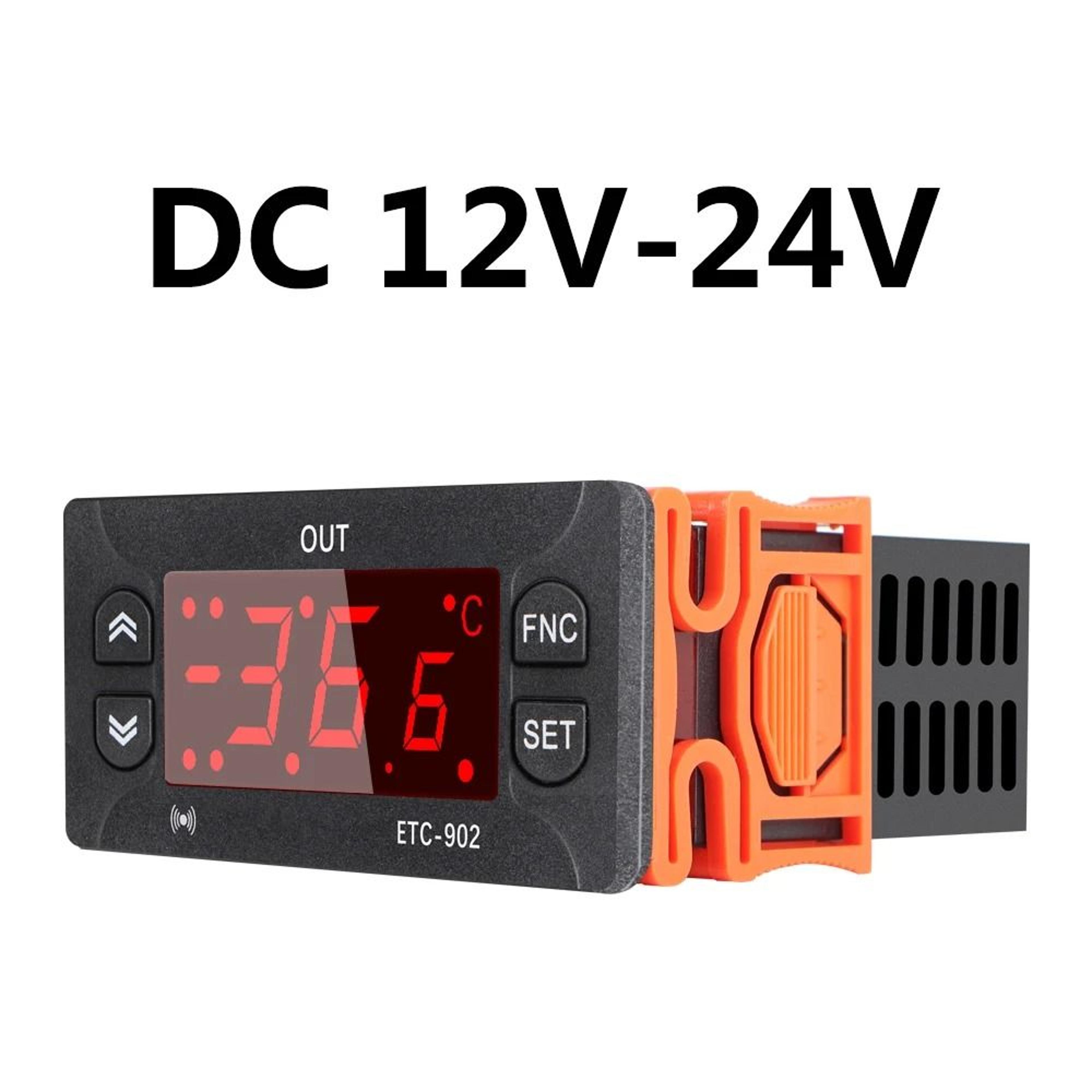 ETC902 Digital Temperature Controller Thermostat 12V 24V 110V 220V Refrigeration Cooling Defrost Re 6