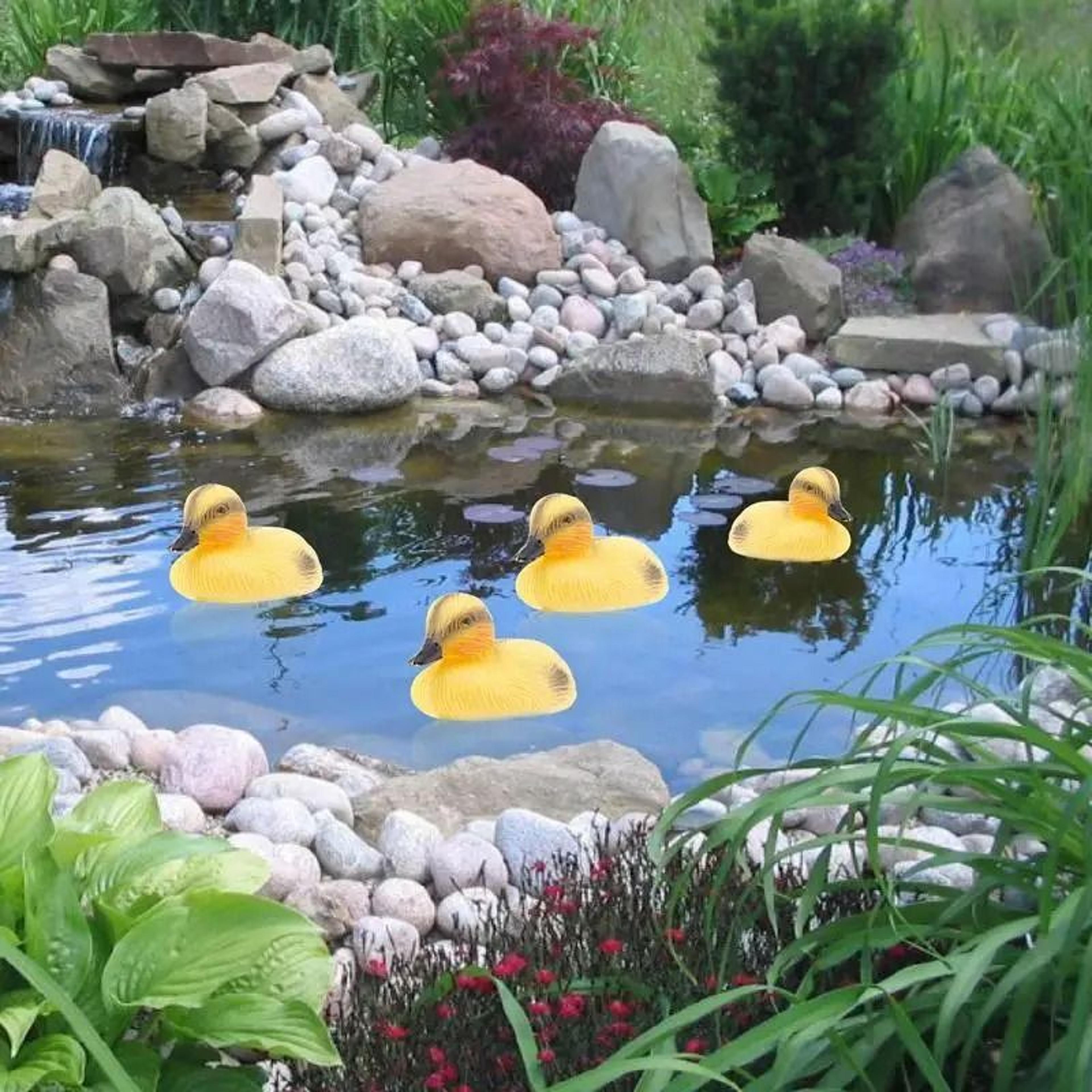 5pcs Floating Duckling Decoys PE Pond Ornaments High Simulation Water  Garden Yard Lawn Decor 4
