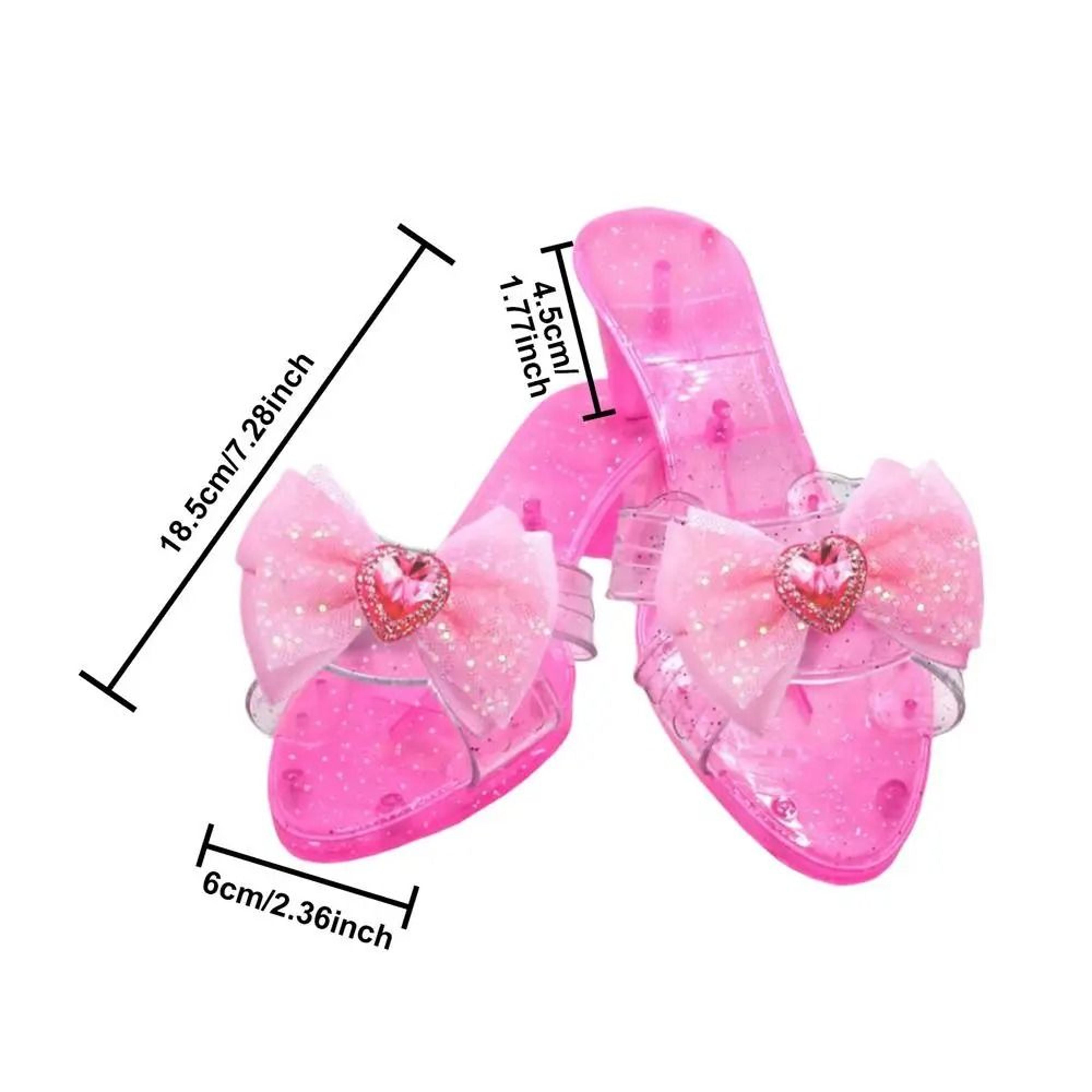 Girls Crystal High Heels Princess Dress Up Shoes Toddler Cosplay Prop Shoes For Photo  Holiday 7
