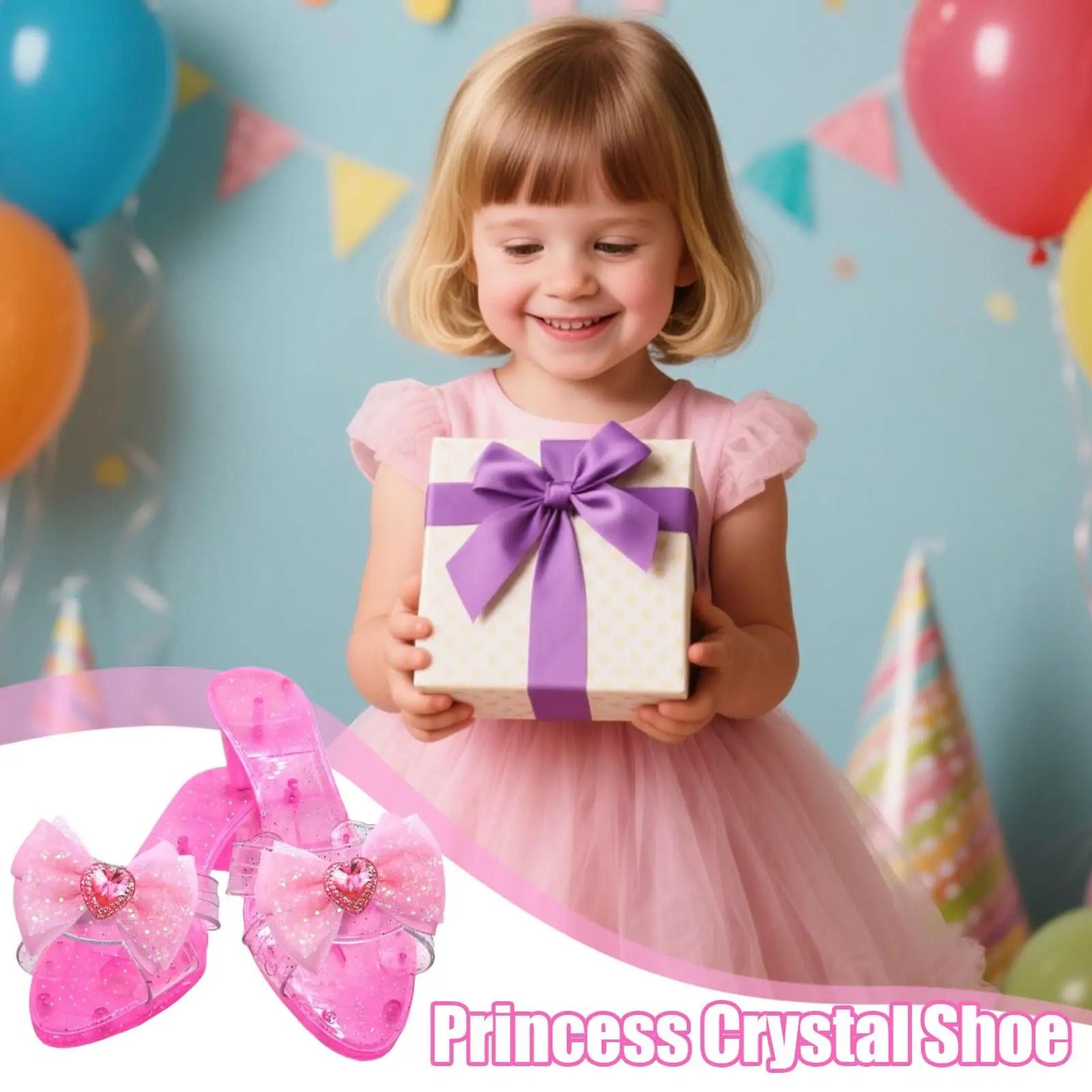 Girls Crystal High Heels Princess Dress Up Shoes Toddler Cosplay Prop Shoes For Photo  Holiday 2