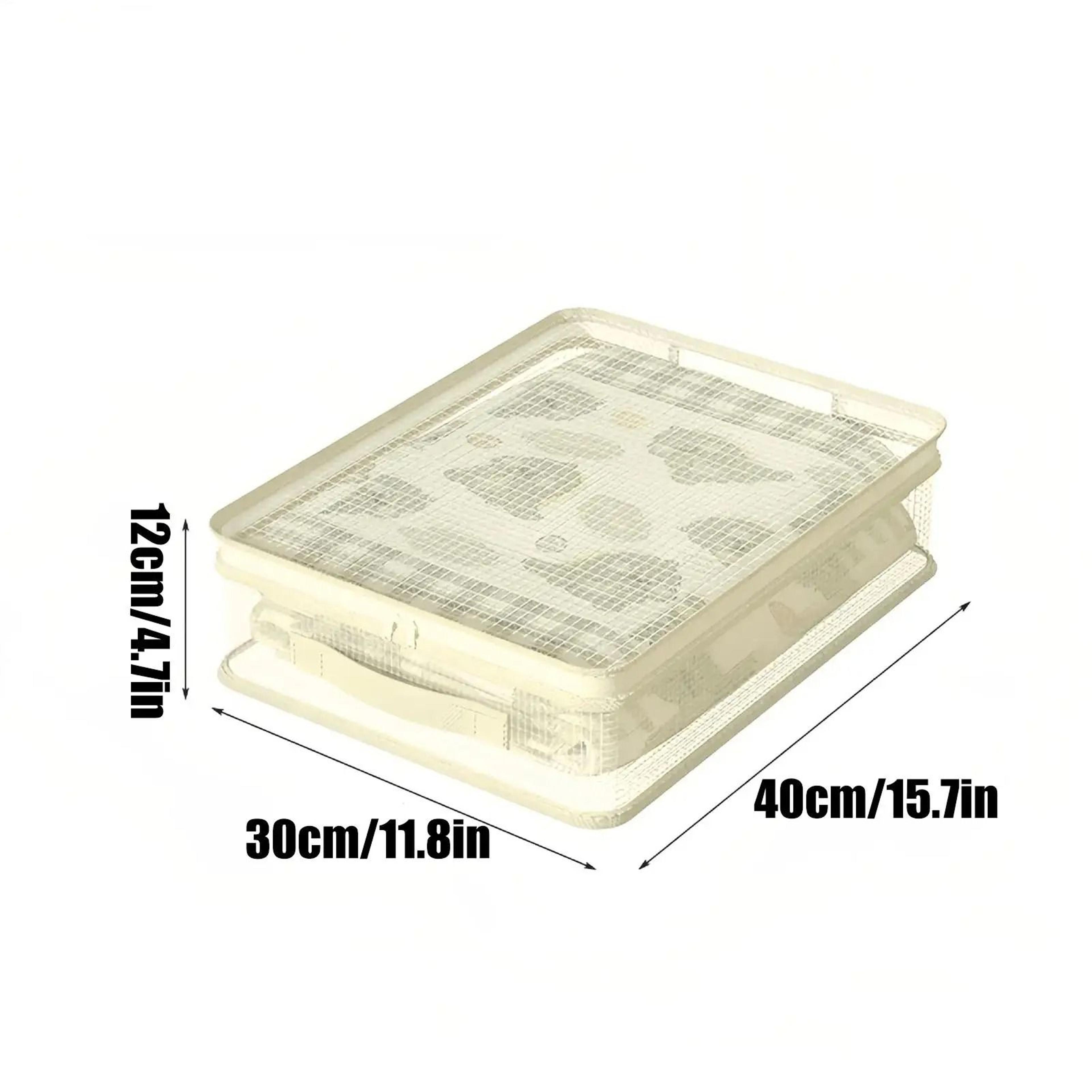 Stackable Sheet Organizers And Storage Bag Container With Handle 40 X 30 X 12 Cm For Bedding Closet 5