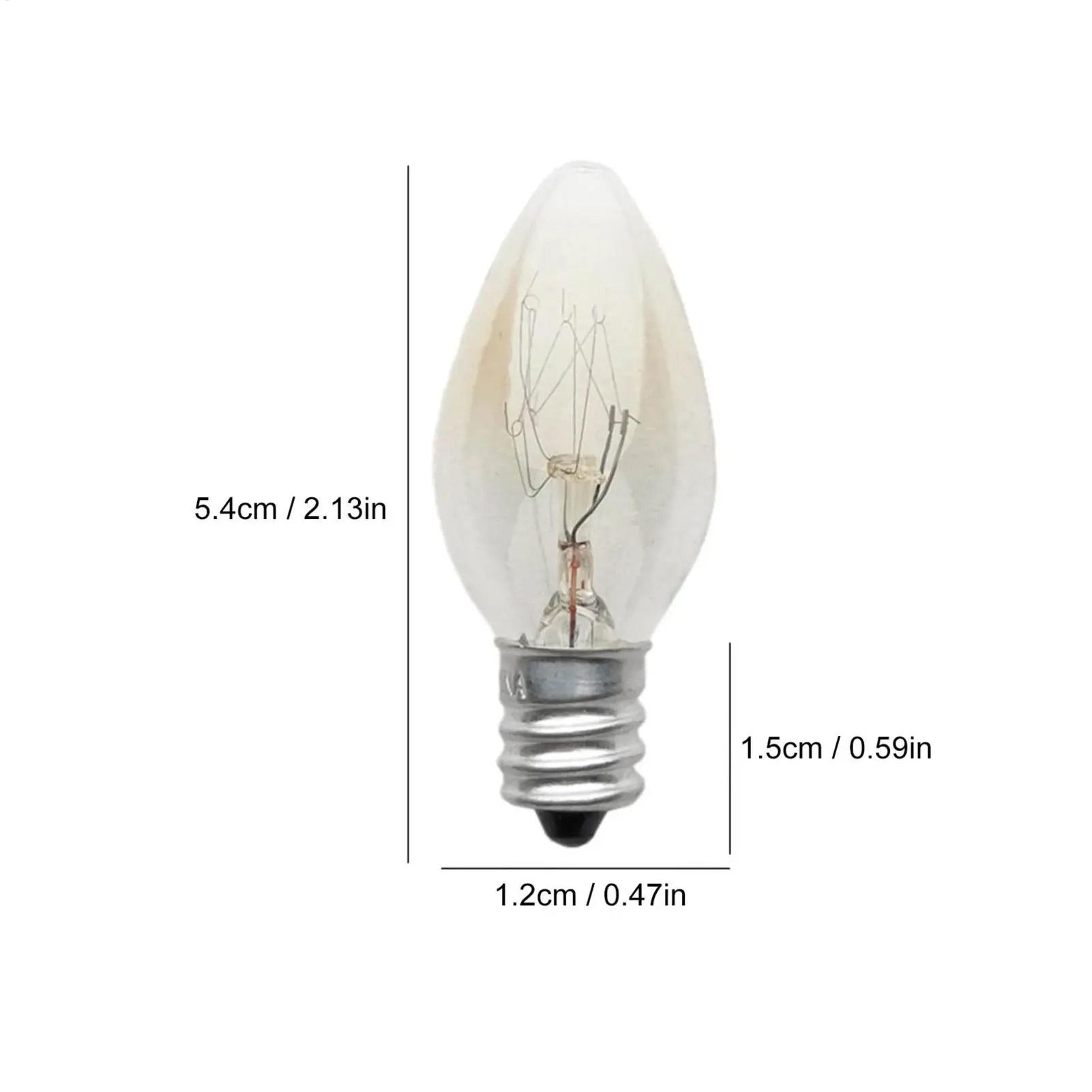 C7 E12 LED Night Light Bulb 2700K Warm White Heat Resistant Mini Candle Bulb 220V 10W Equivalent 5