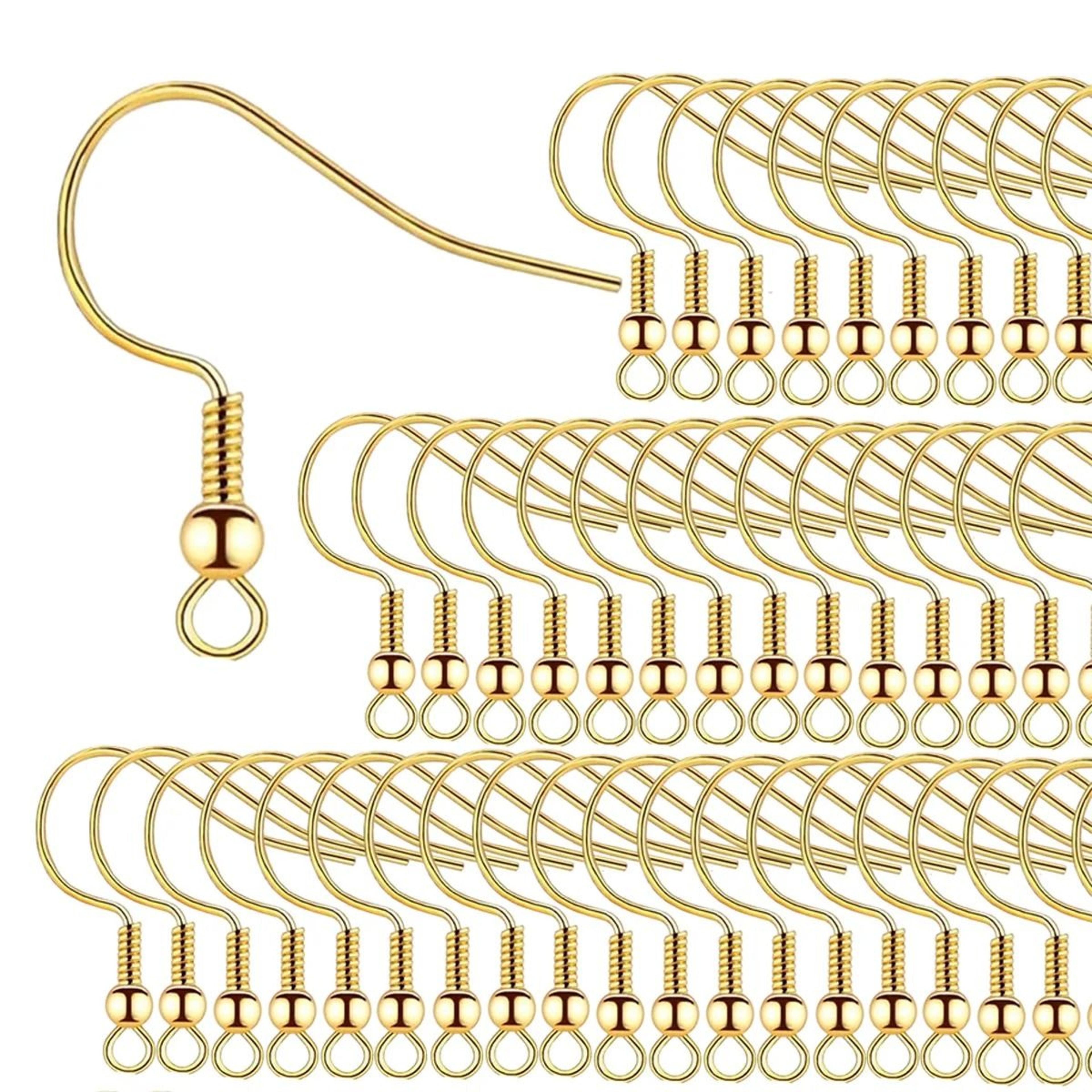 100500pcs Hypoallergenic Stainless Steel Earring Hooks Earwire Clasps Findings For DIY Jewelry Maki 7
