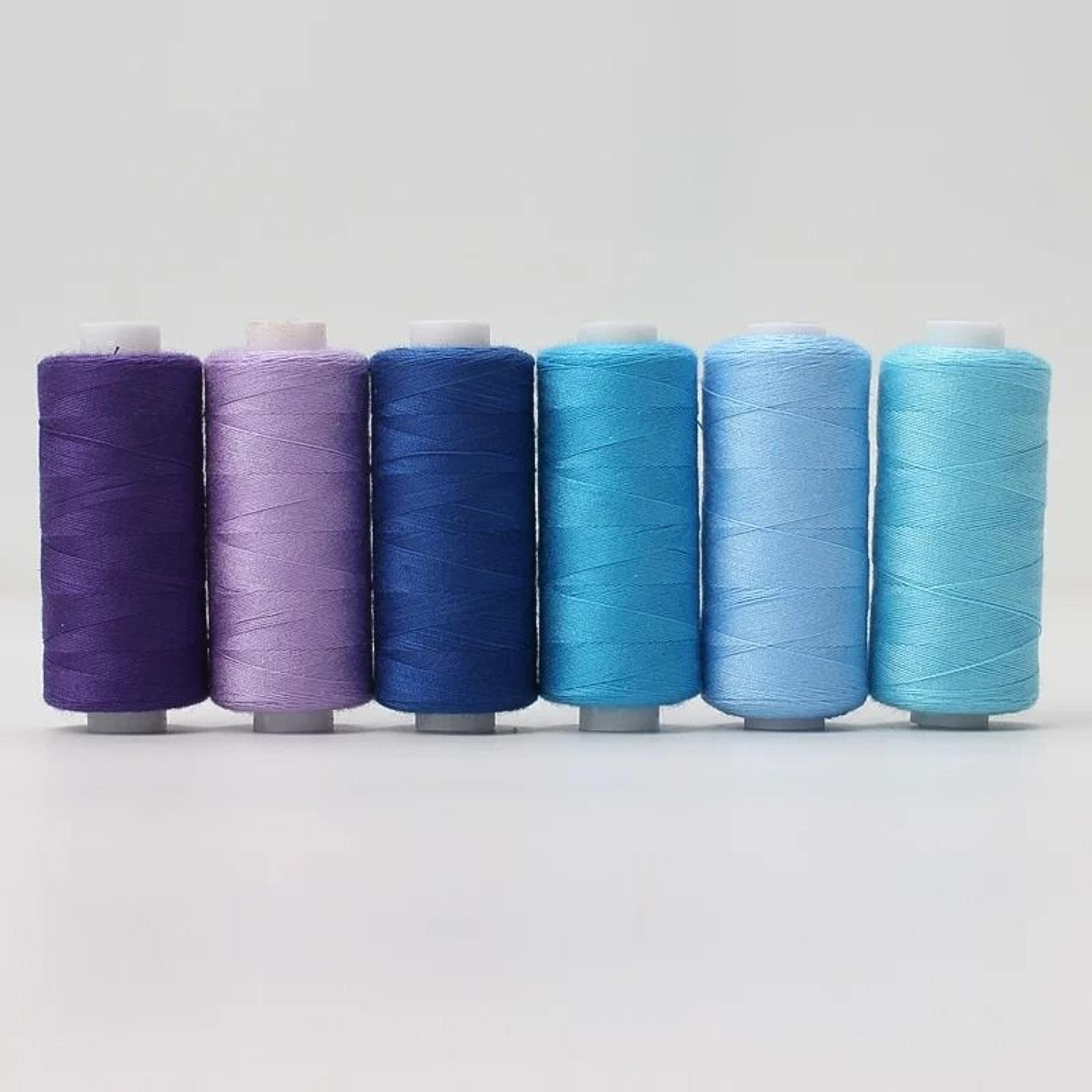 6 ColorsSet Yarn Sewing Thread Spools HighTenacity Polyester Thread Roll For Machine  Hand Embroide 15