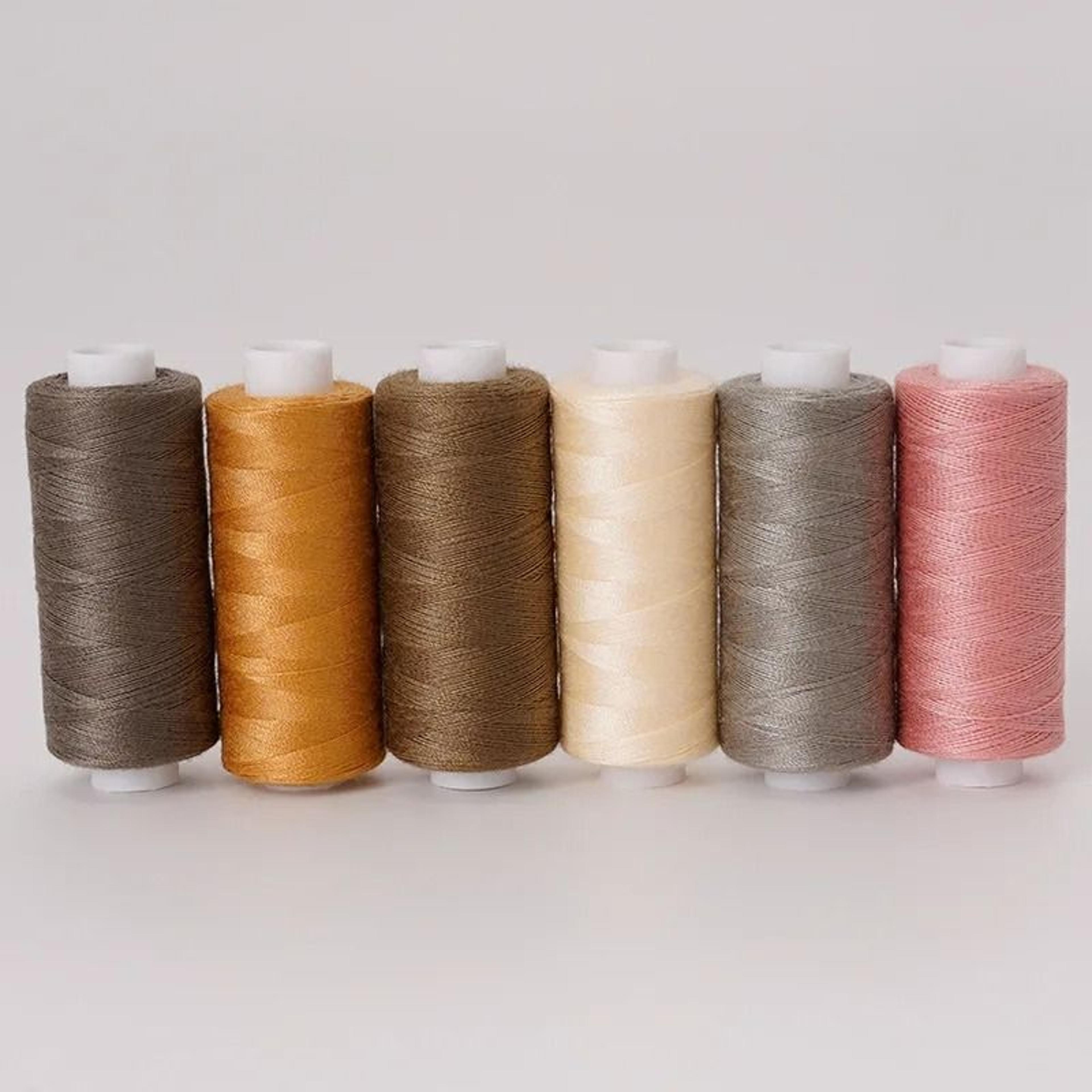 6 ColorsSet Yarn Sewing Thread Spools HighTenacity Polyester Thread Roll For Machine  Hand Embroide 7